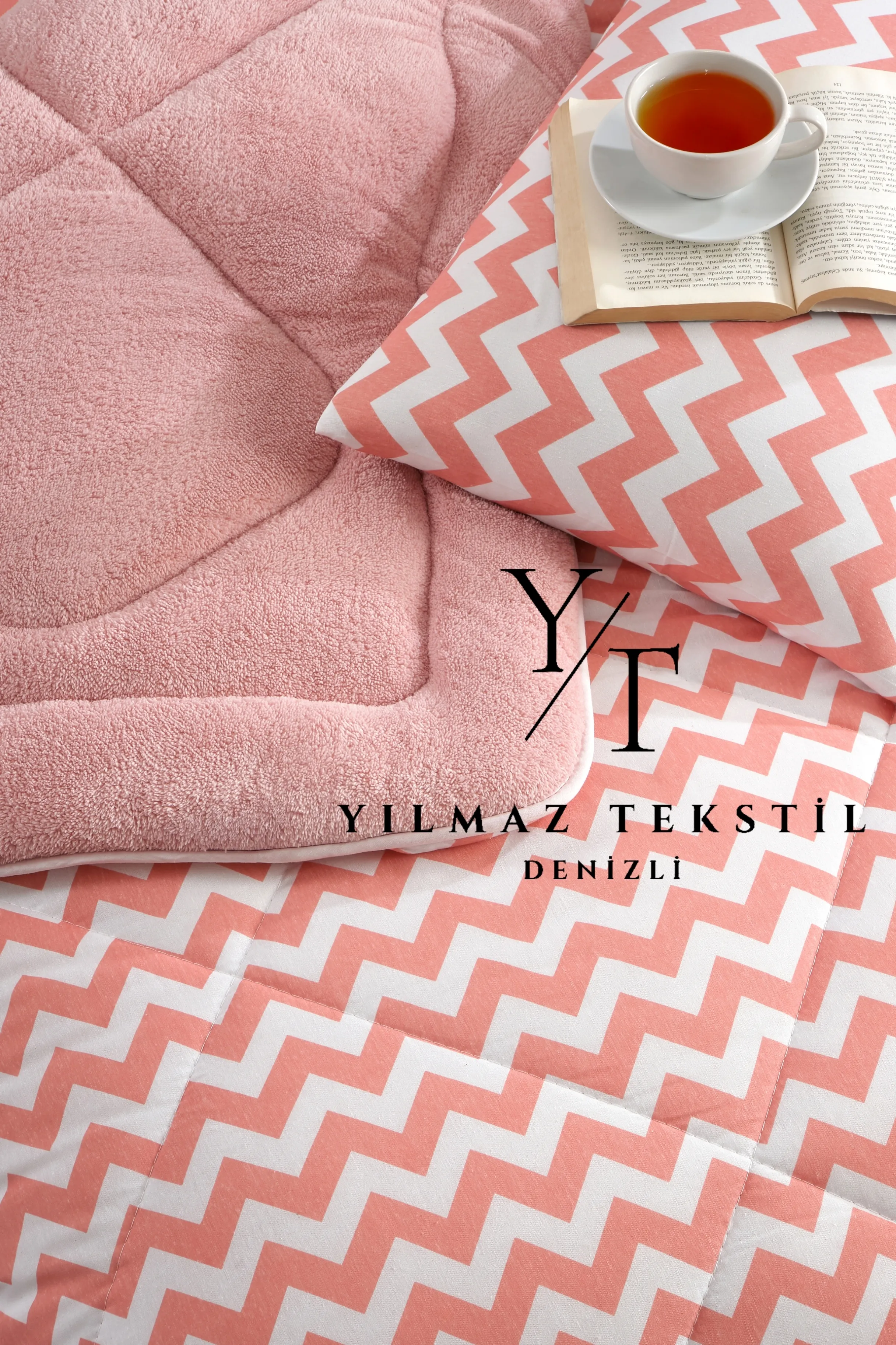 Tek Kişilik Uyku Seti Lastikli Çarşaflı Zigzag