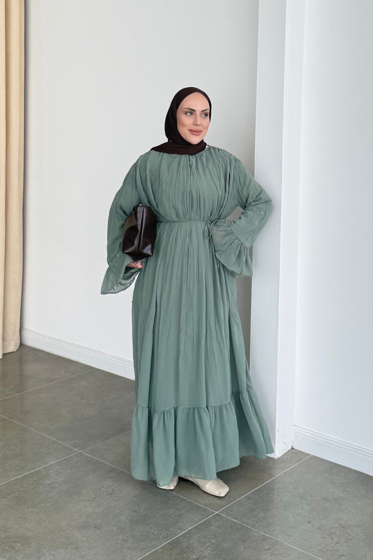 Hm Model Crush Elbise Yeşil
