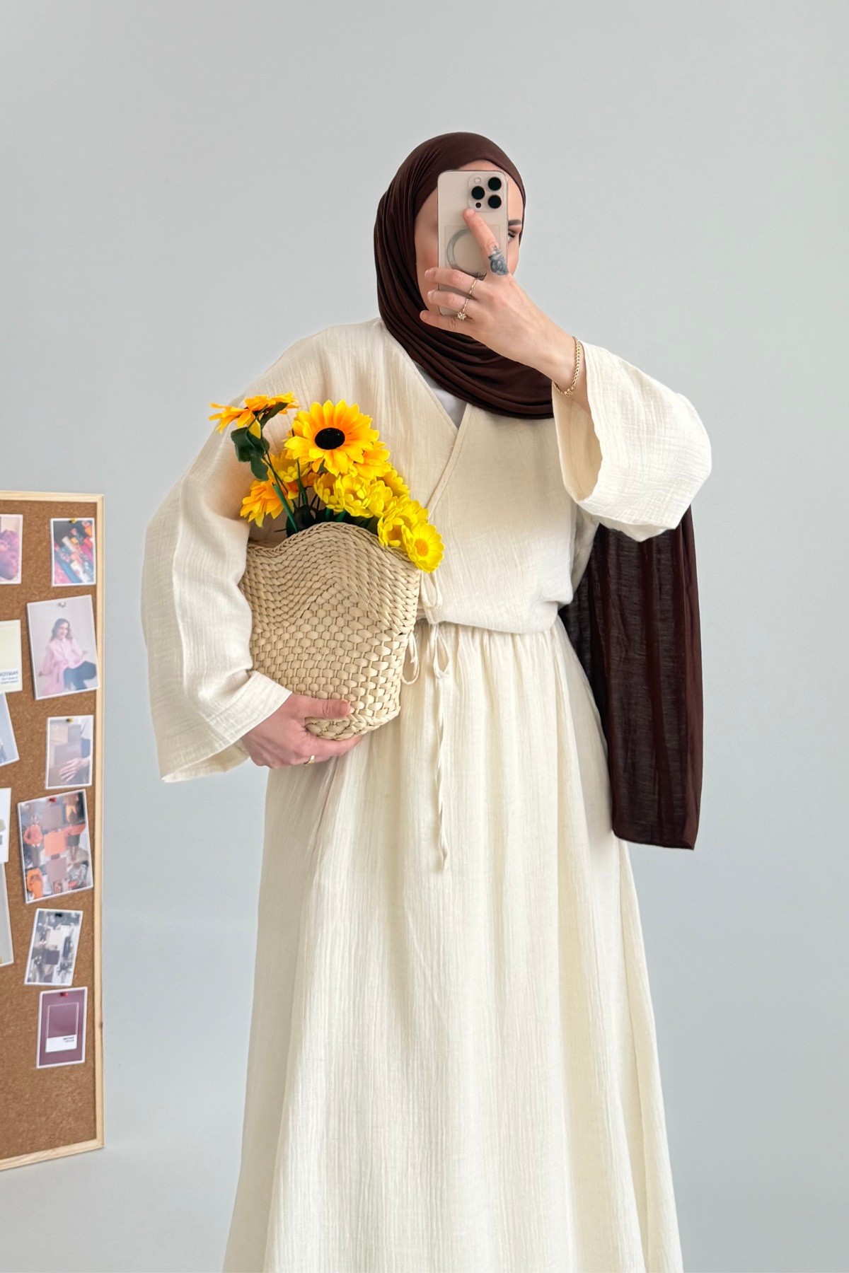 Müslin Pinterest Etek Takım Natural