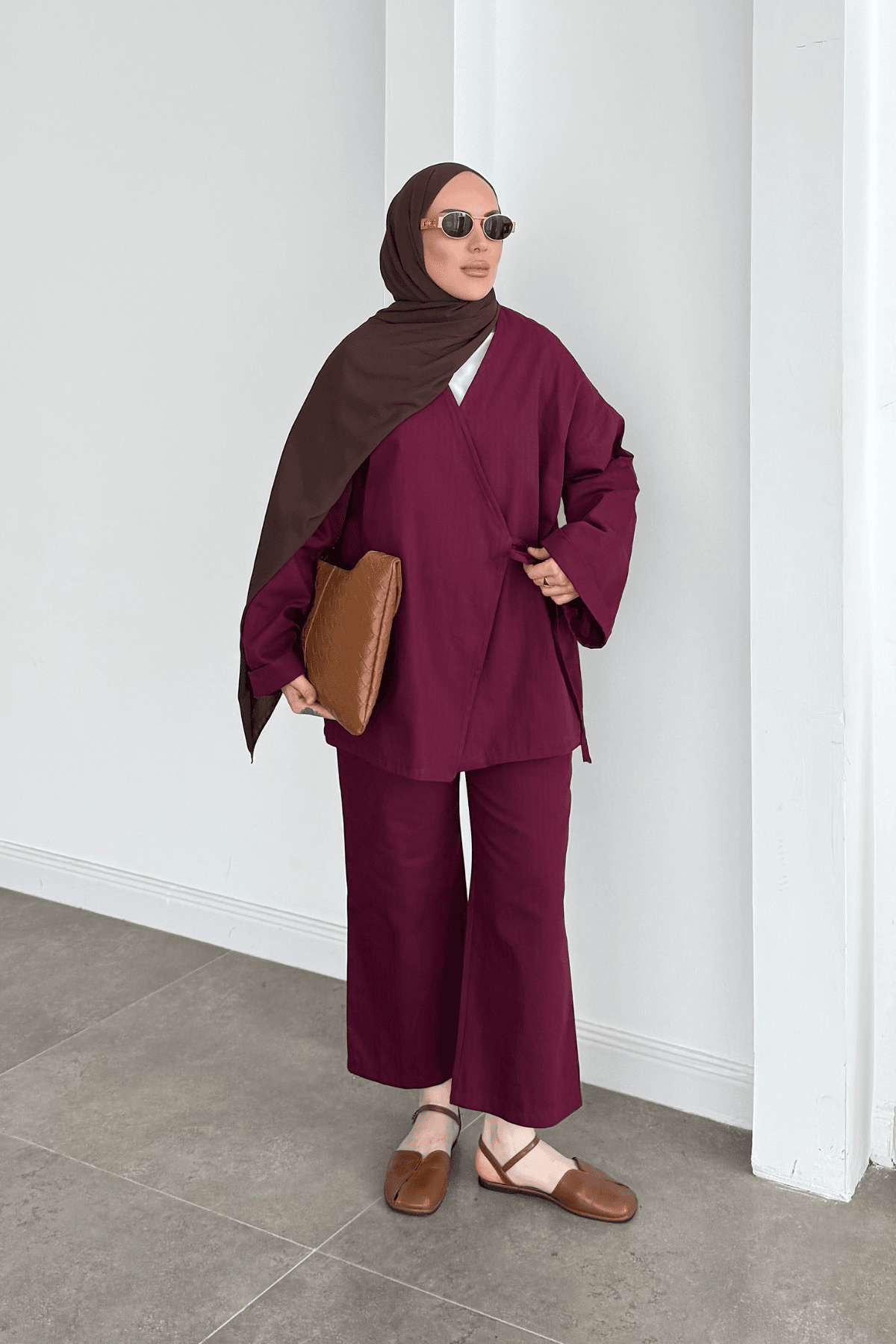 Pinterest Viral Bağlamalı Takım Bordo