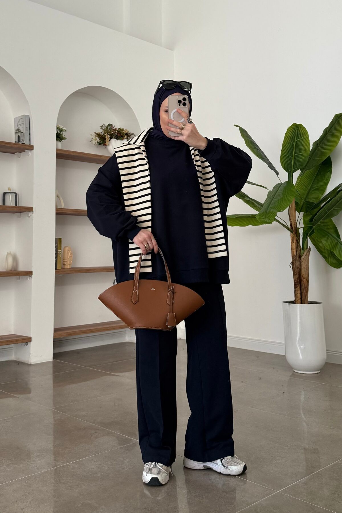 Oversize İki İplik Takım Lacivert