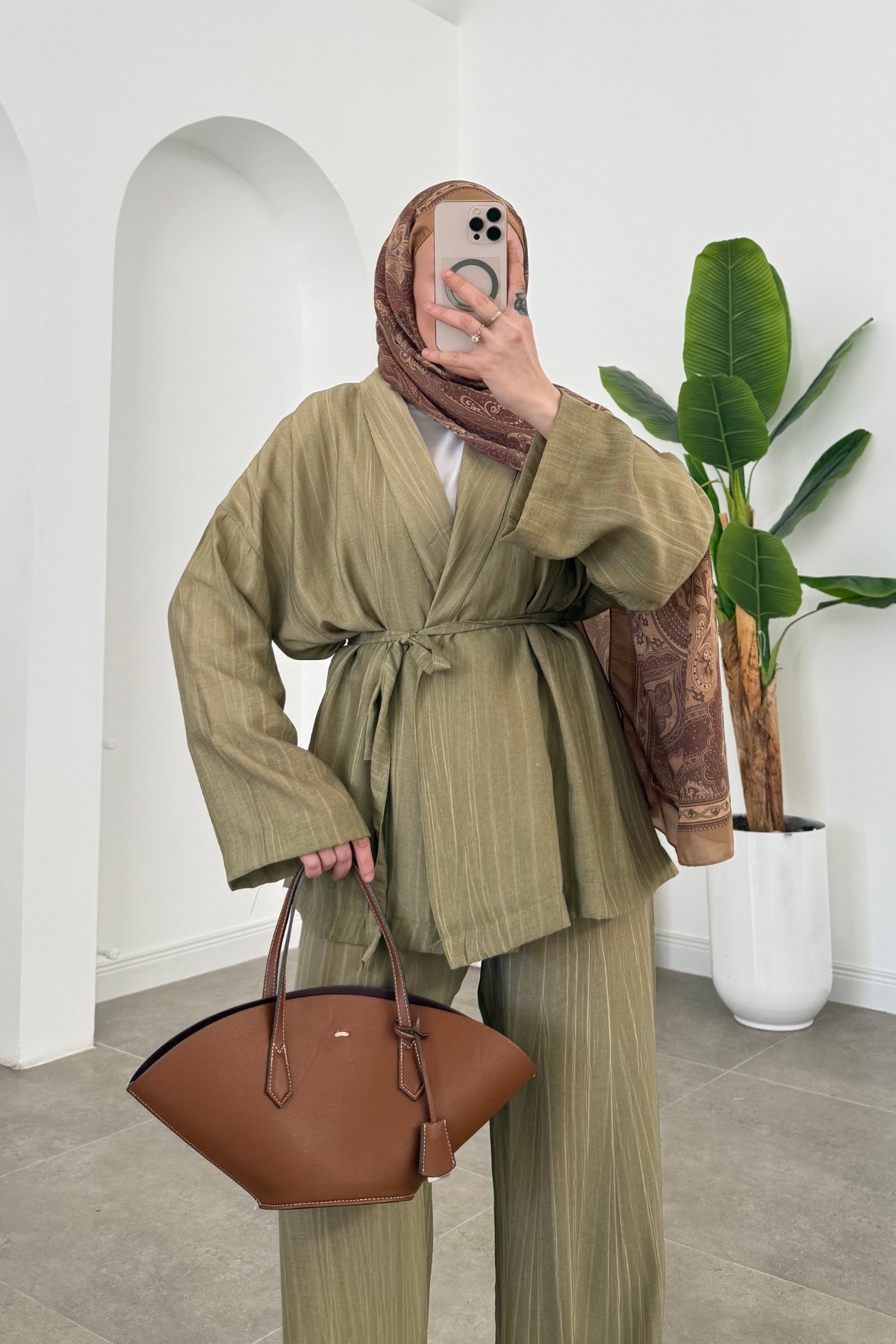 Efil Premium Kimono Takım Haki