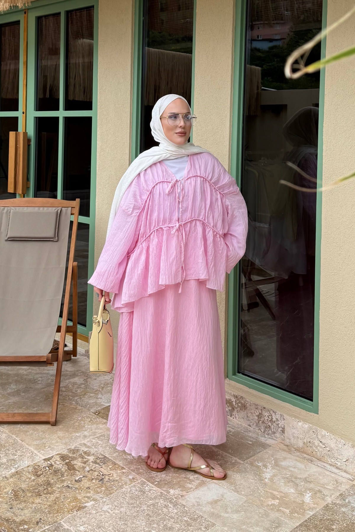 Flora Pinterest Etek Takım Pembe