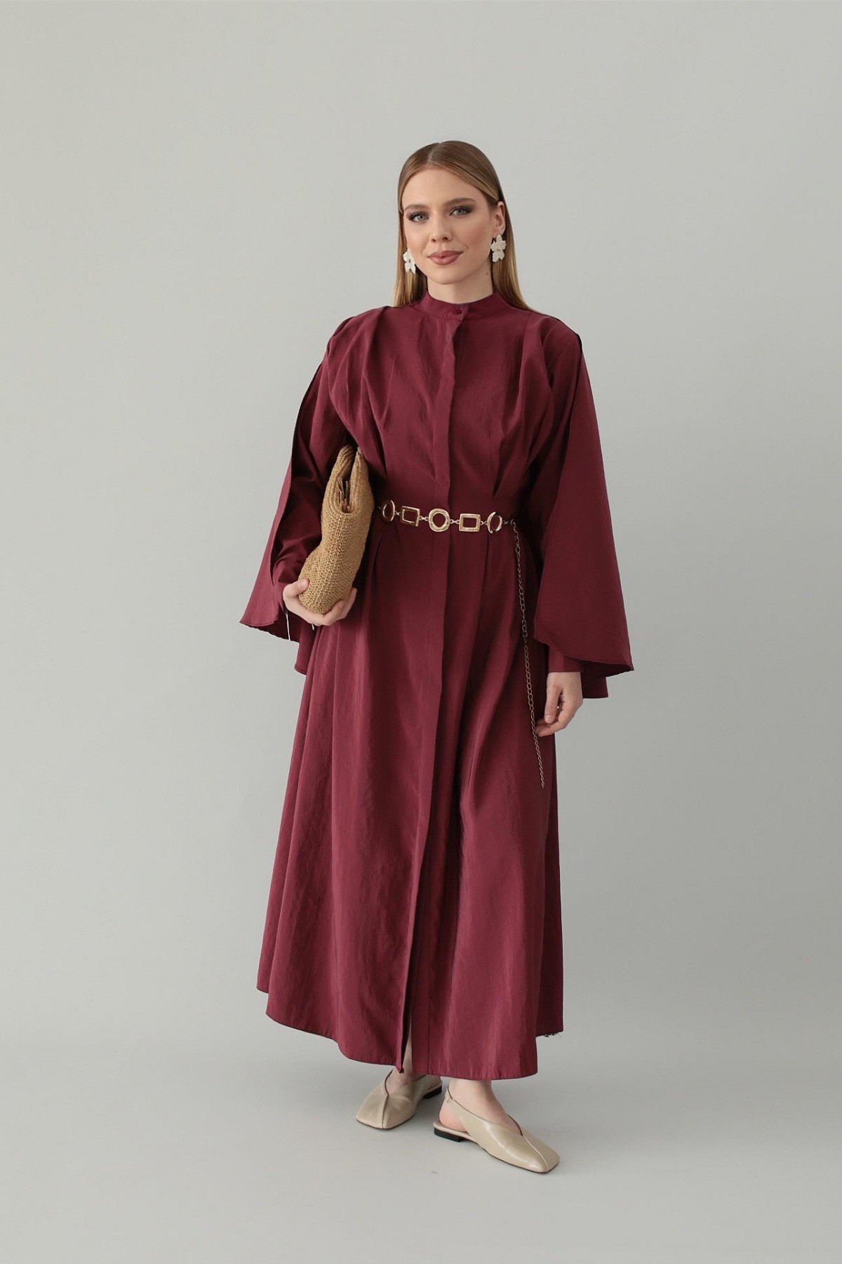 Tasarım Pinterest Pelerin Elbise Bordo
