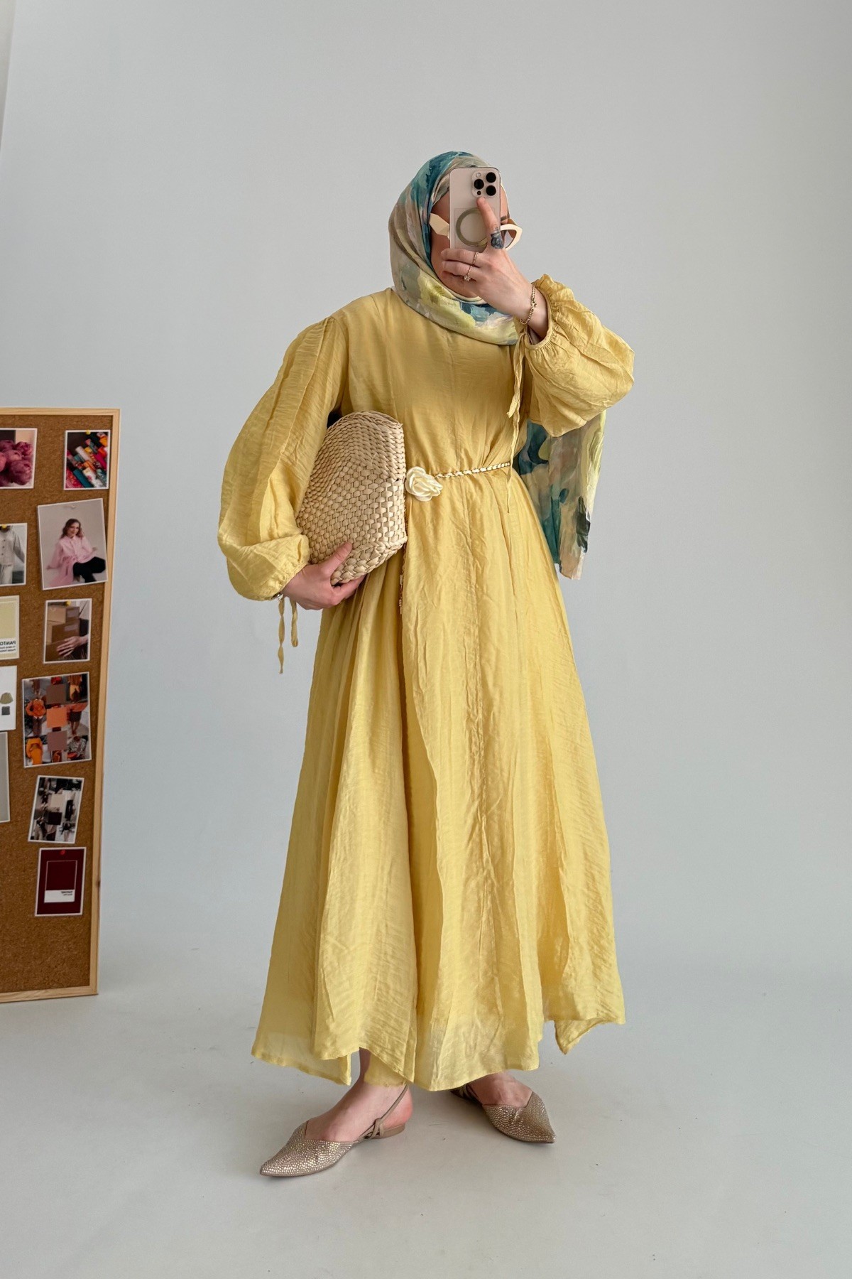 Princess Vual Elbise Sarı