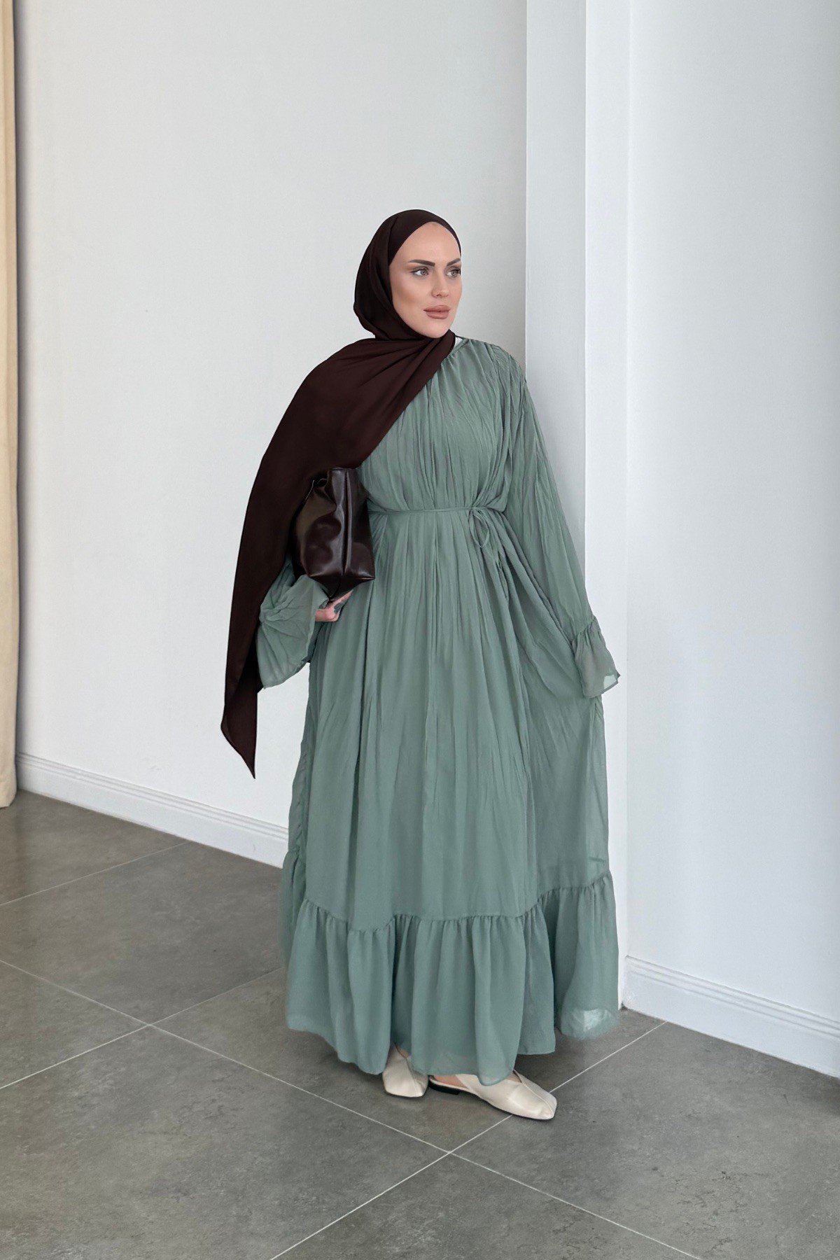 Hm Model Crush Elbise Yeşil