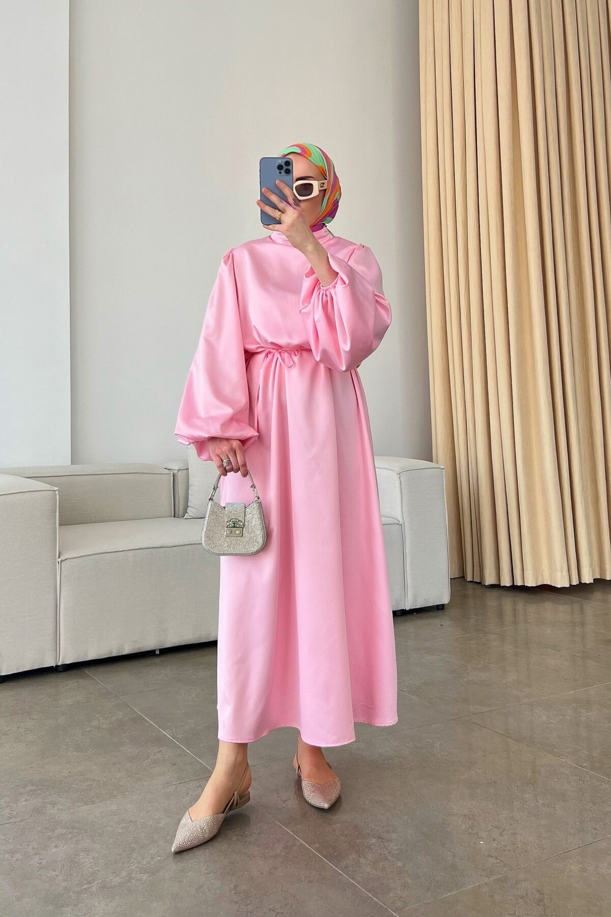 Mona Elbise - Pembe