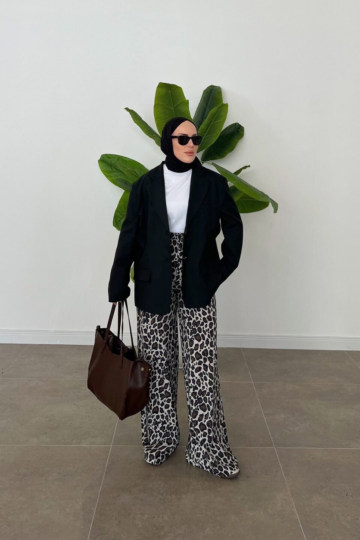 Massimo Dadfıt Oversize Ceket Siyah