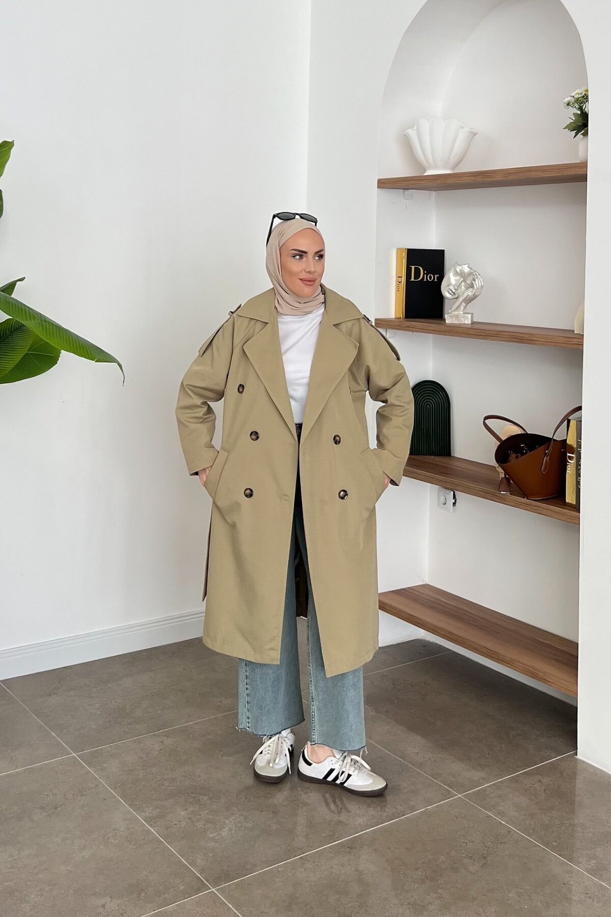 Mngo Model Özel Seri Trençkot Haki