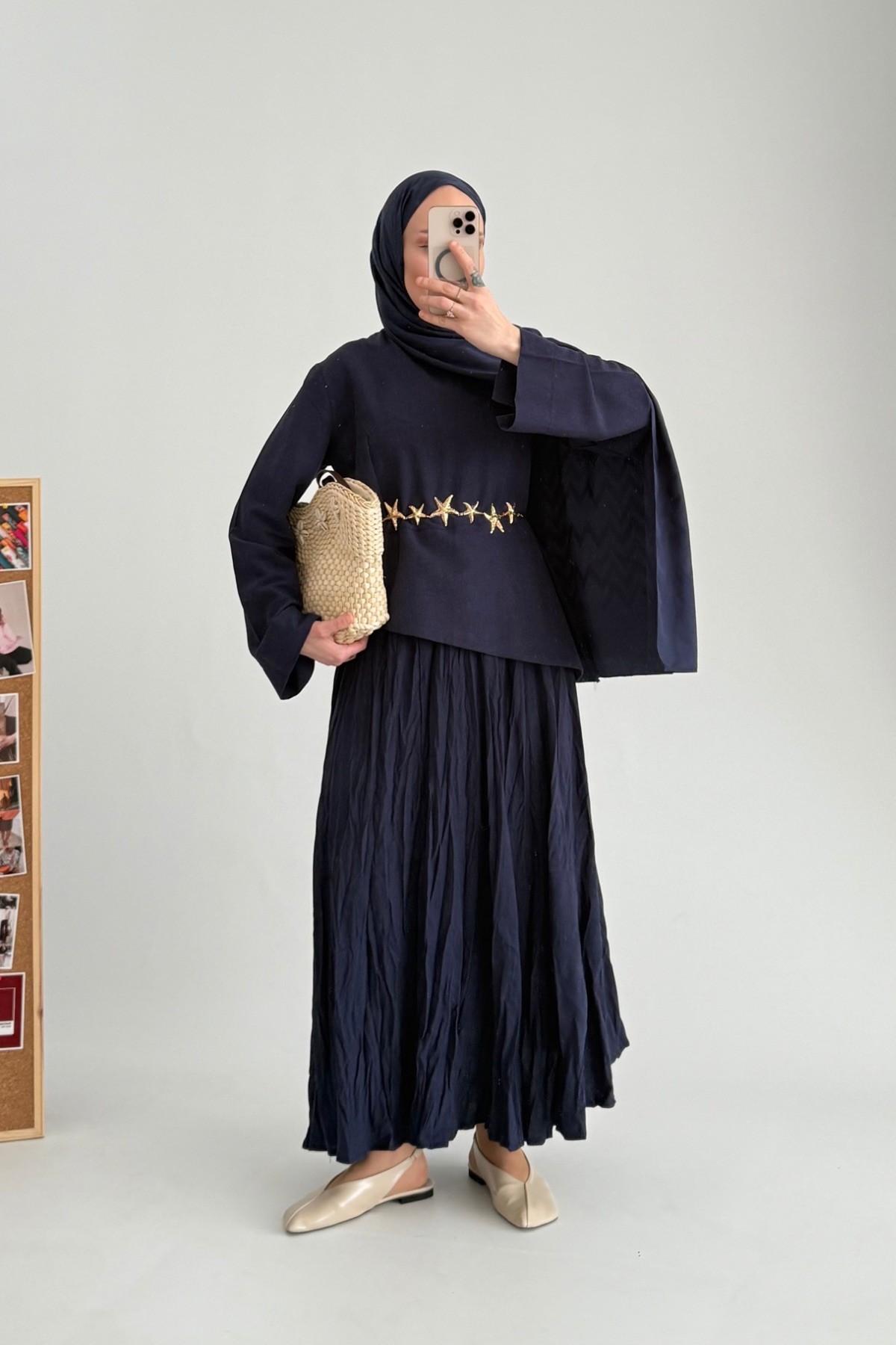Frida Pinterest Etek Takım Lacivert