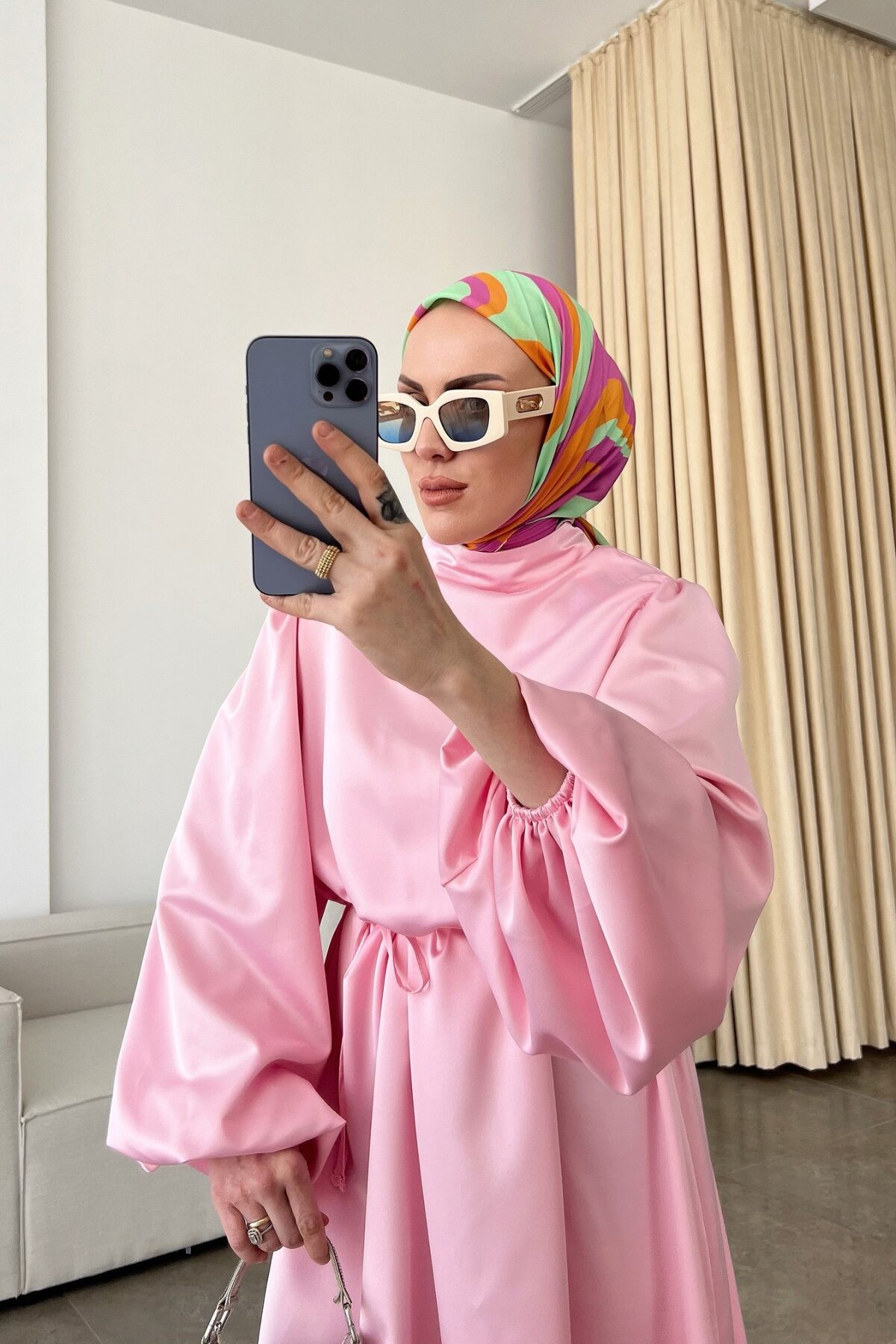 Mona Elbise - Pembe