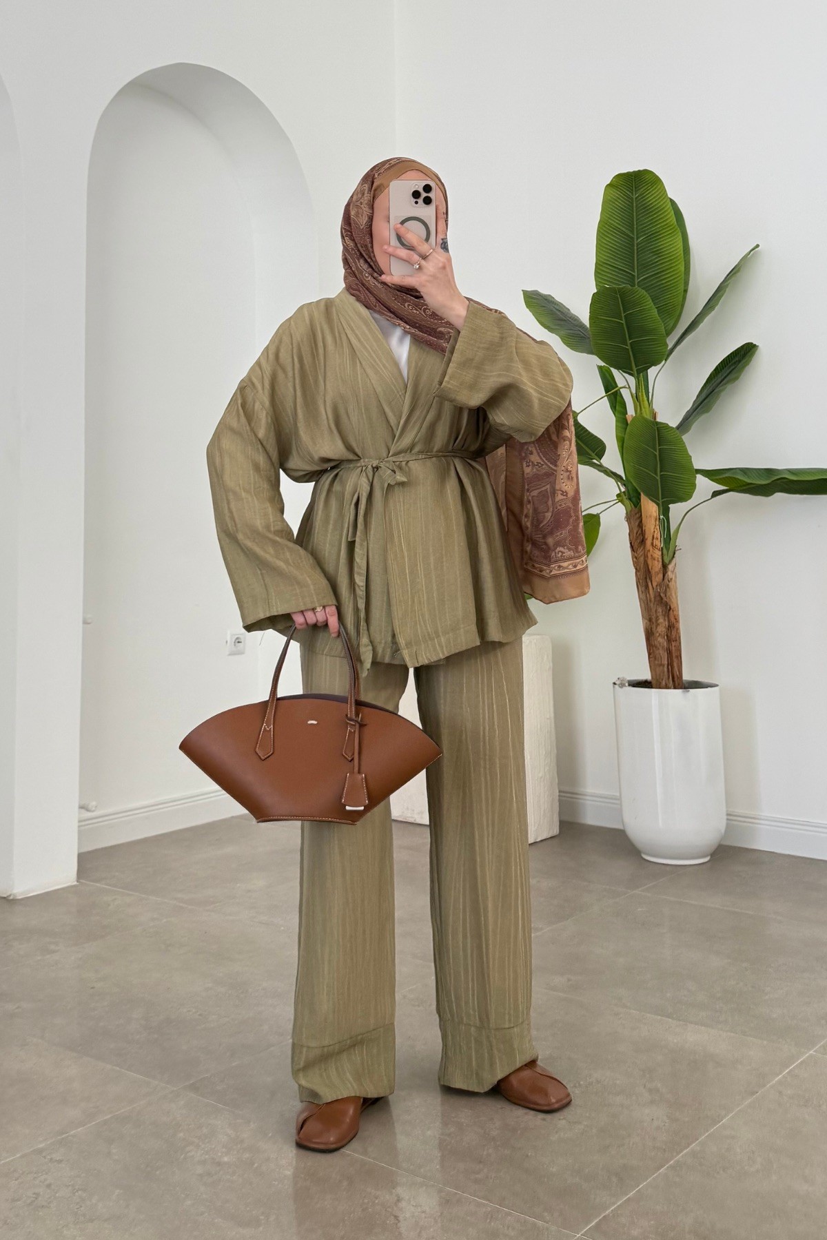 Efil Premium Kimono Takım Haki