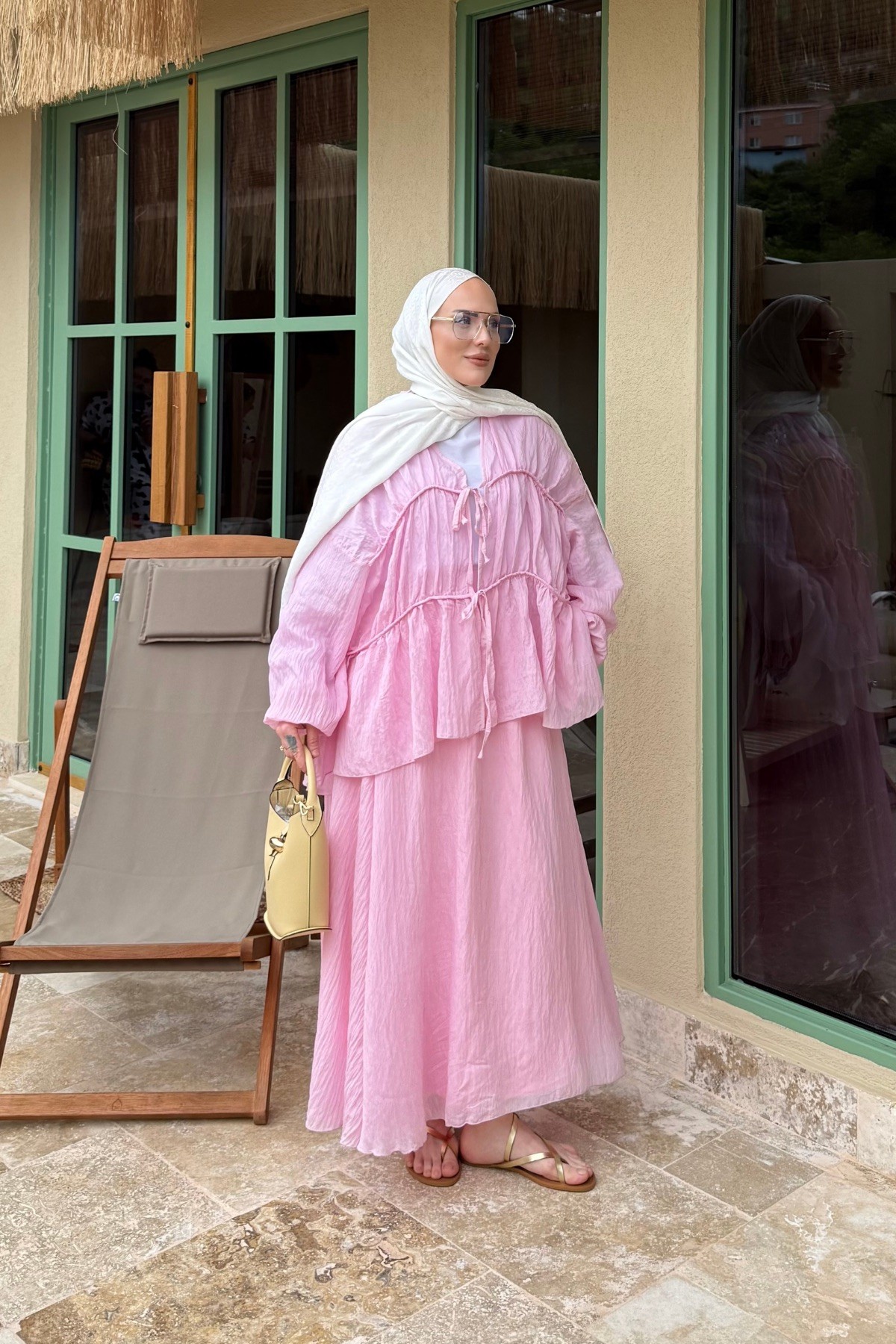 Flora Pinterest Etek Takım Pembe