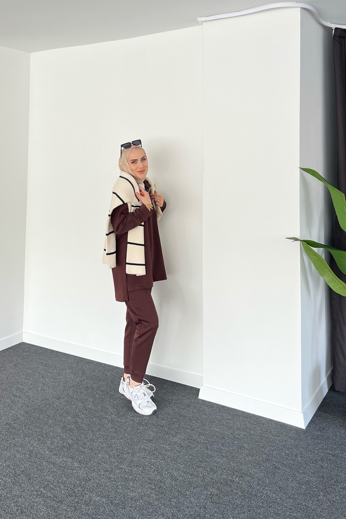 Oys. Muadil Jogger İkili Takım - Acı Kahve