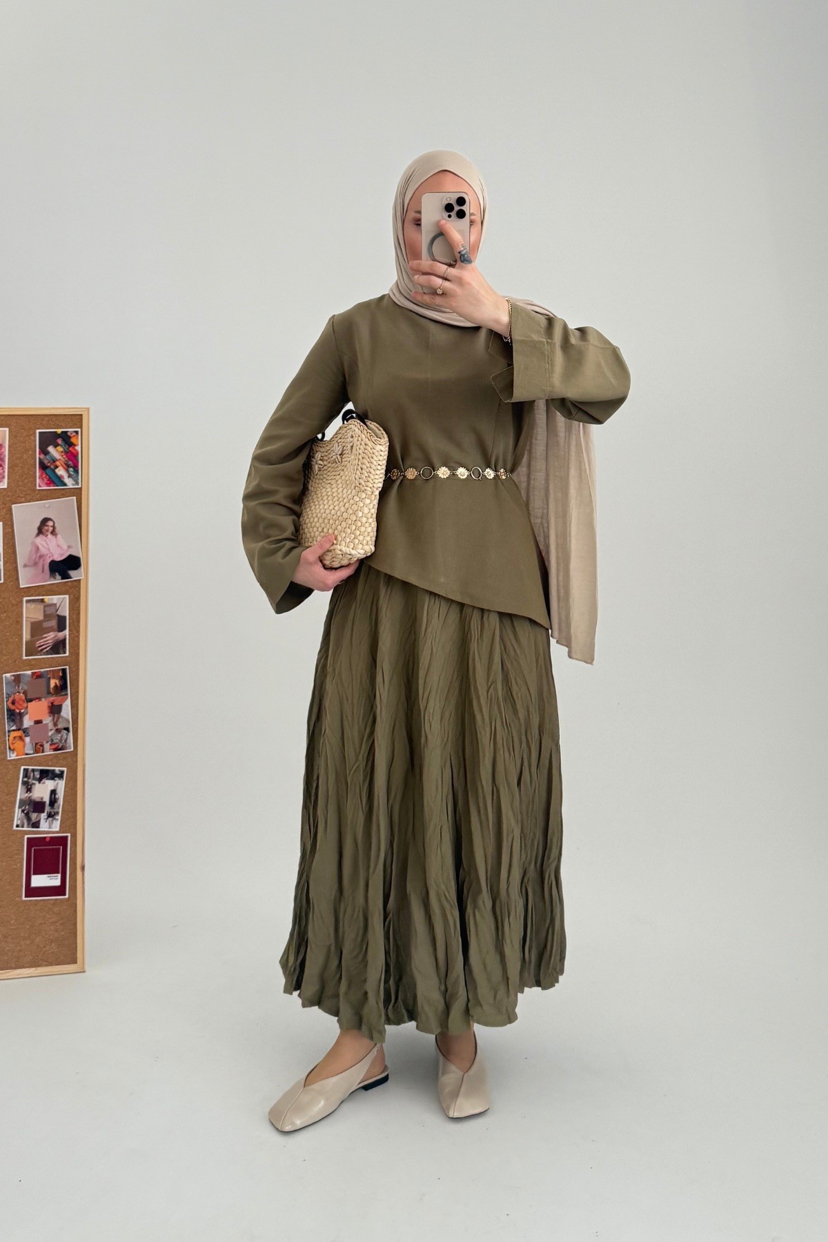 Frida Pinterest Etek Takım Haki