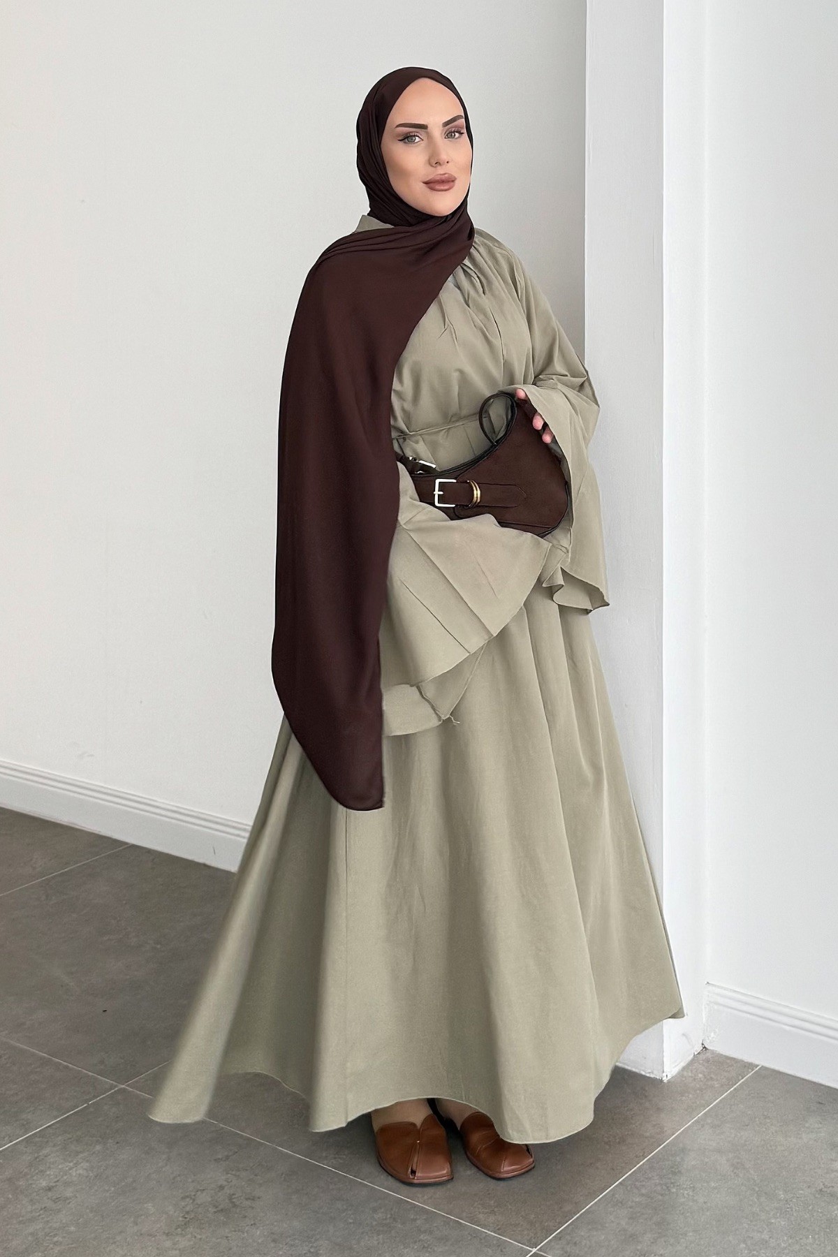 Sofia Pamuk Vual Pinterest Elbise Soft Haki