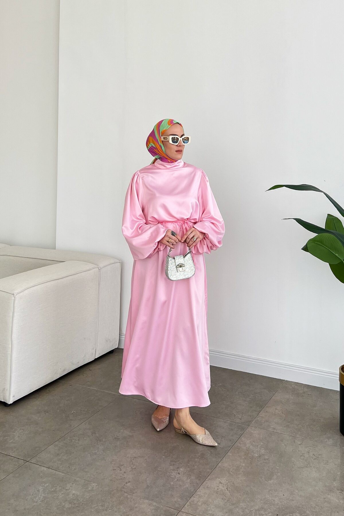 Mona Elbise - Pembe