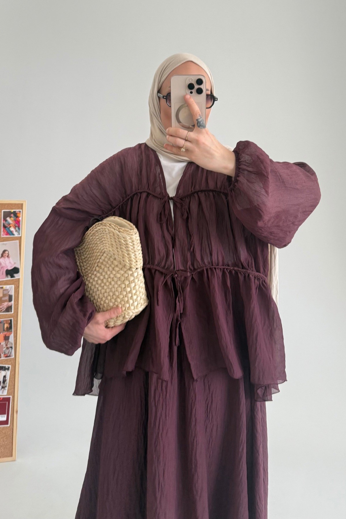 Flora Pinterest Etek Takım Bordo 