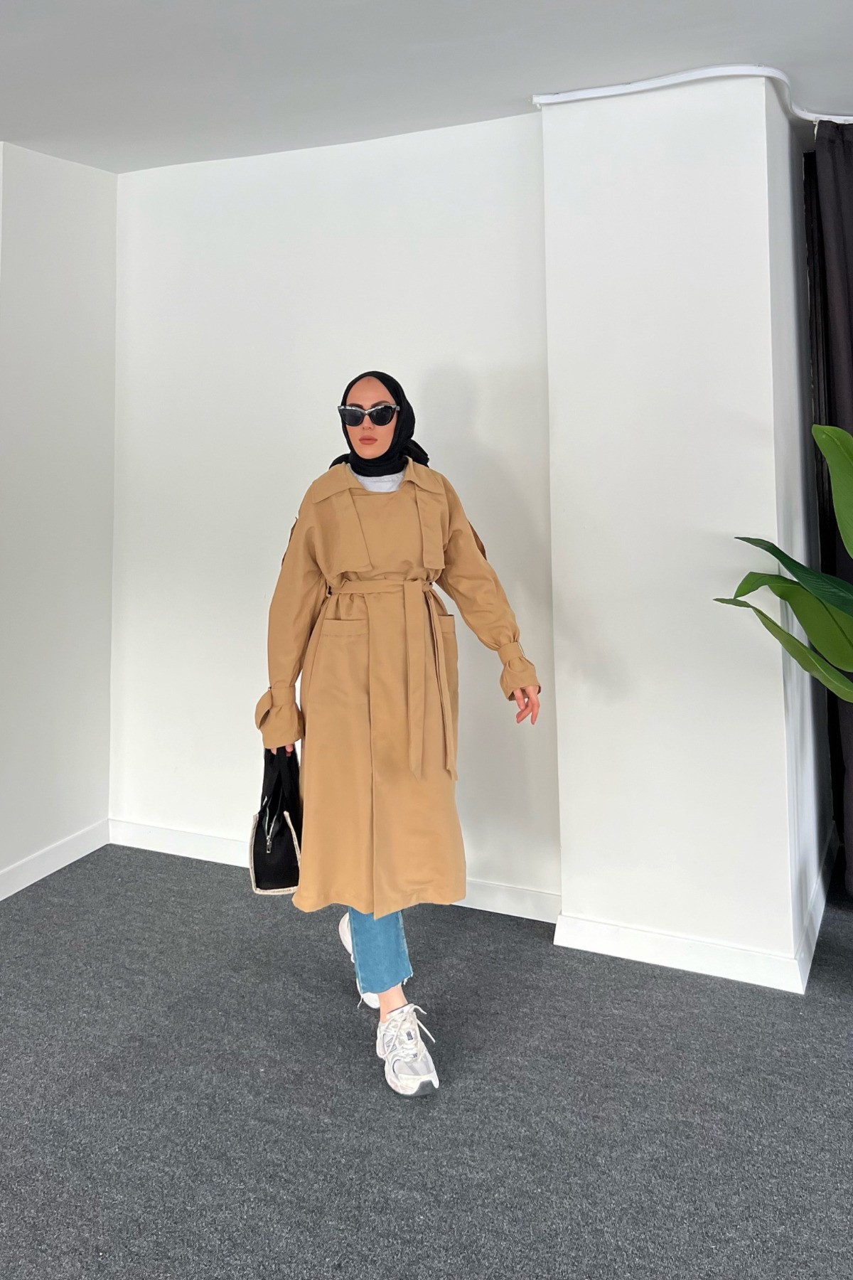 Premium Oversize Trençkot- Camel