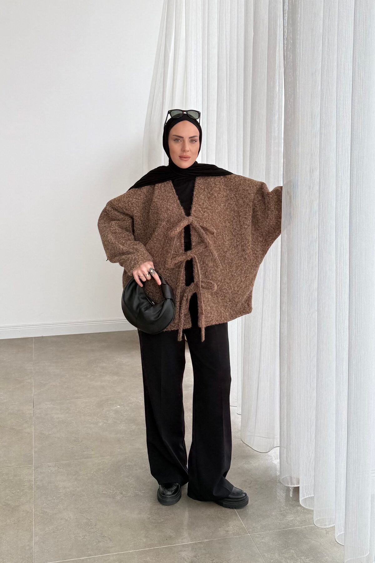 Twist Model Astarlı Kaban Ceket Kahve