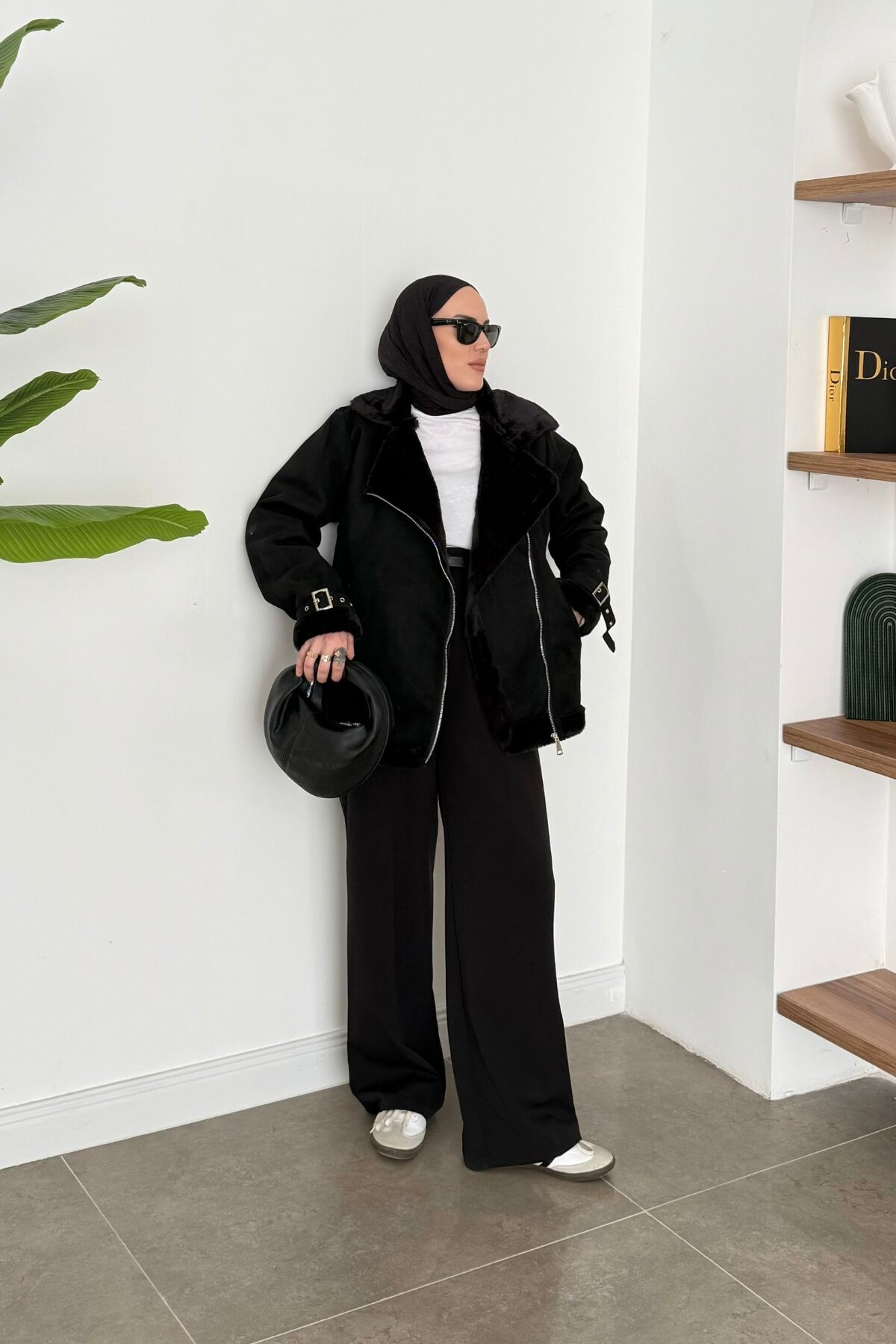 Zra Model Süet Biker Siyah