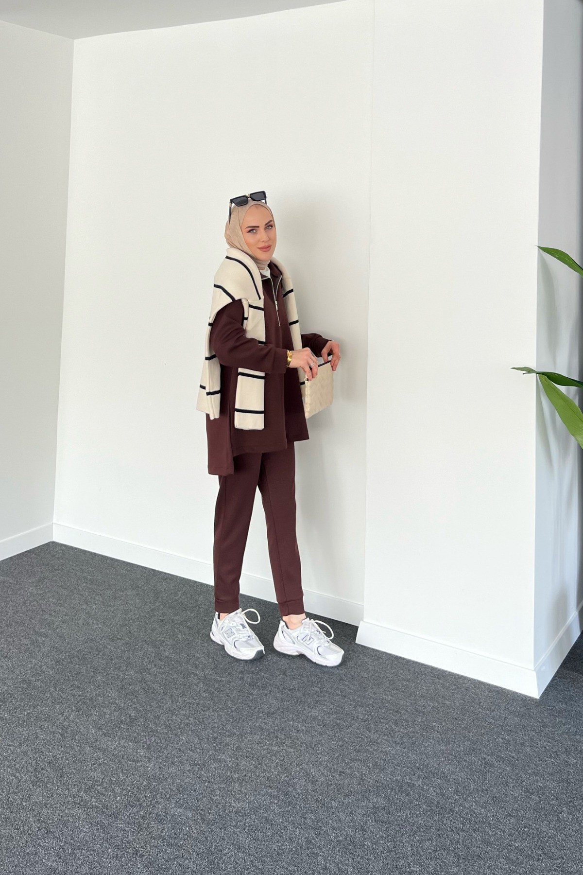 Oys. Muadil Jogger İkili Takım - Acı Kahve