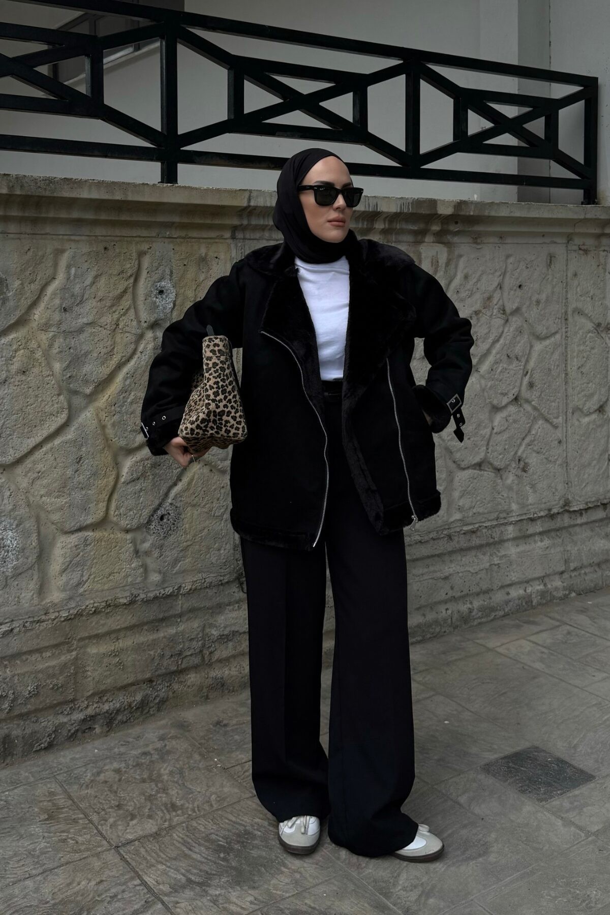 Zra Model Süet Biker Siyah