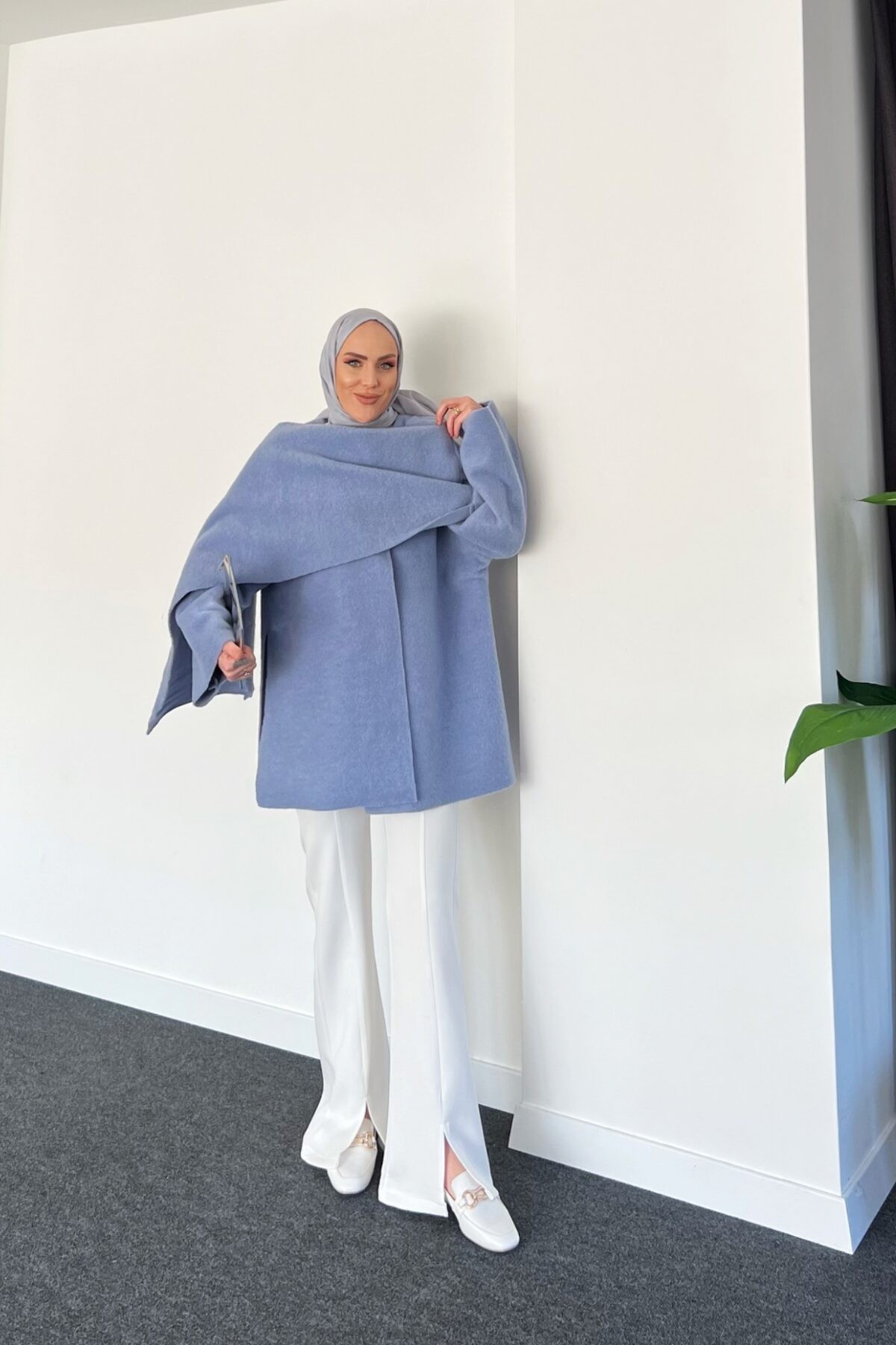 Merly Atkılı Kaban - Bebe Mavi