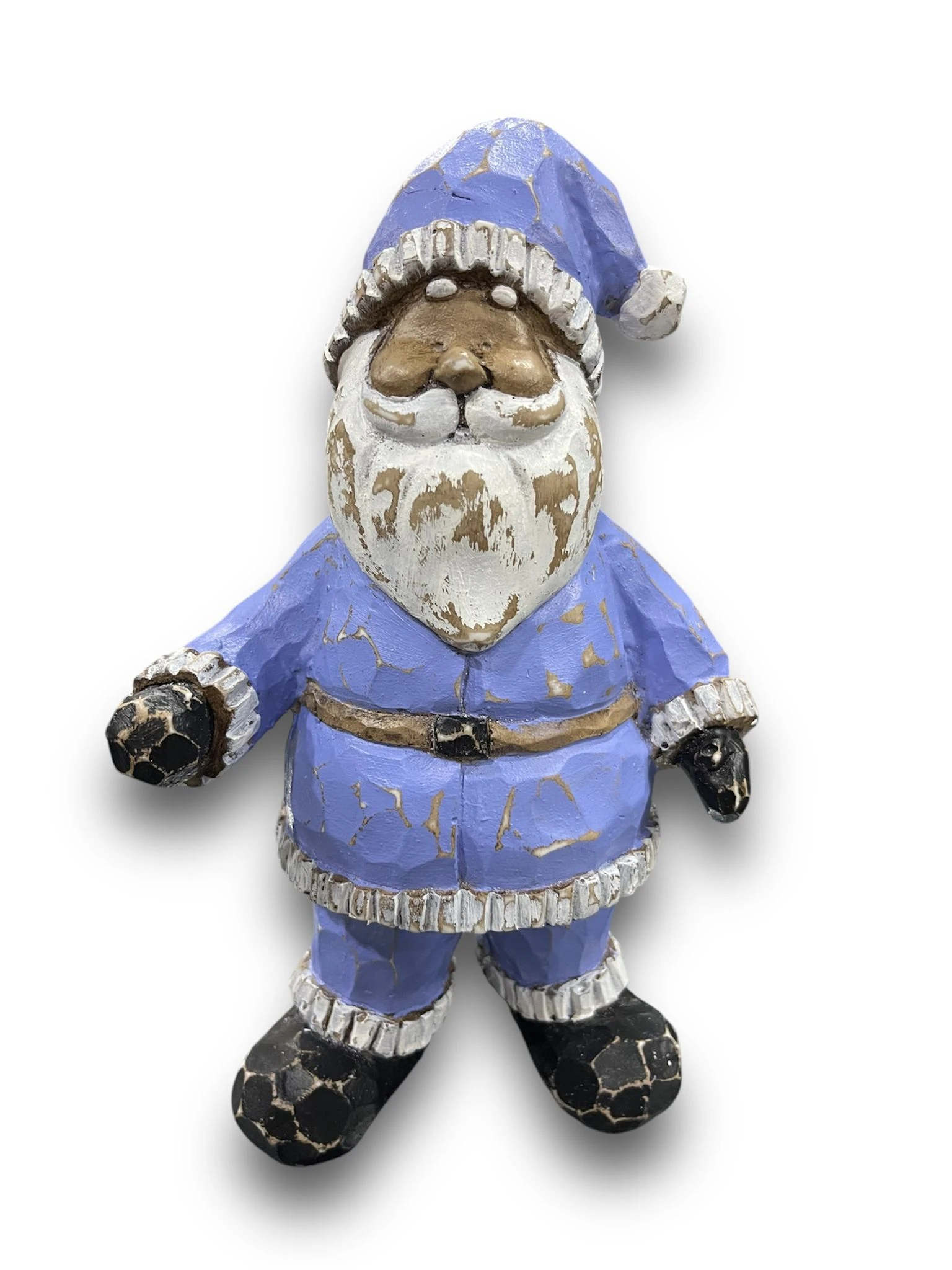 AHŞAP OYMA GÖRÜNÜMLÜ NOEL BABA