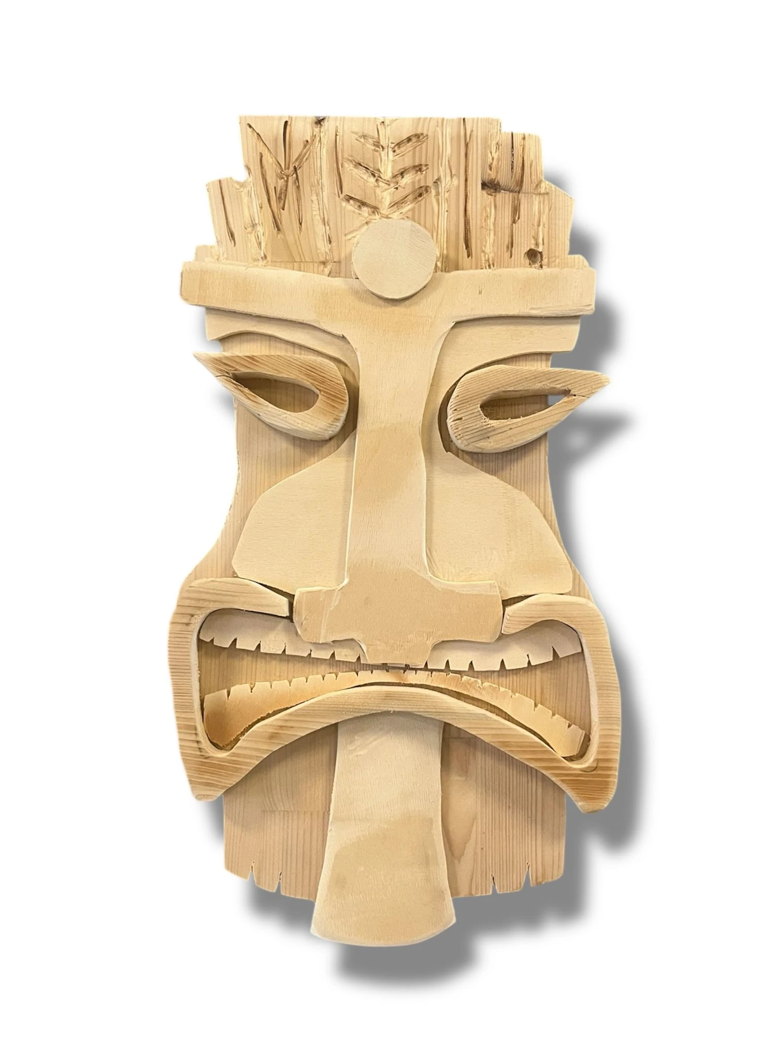 AHŞAP DUVAR KABİLE MASK