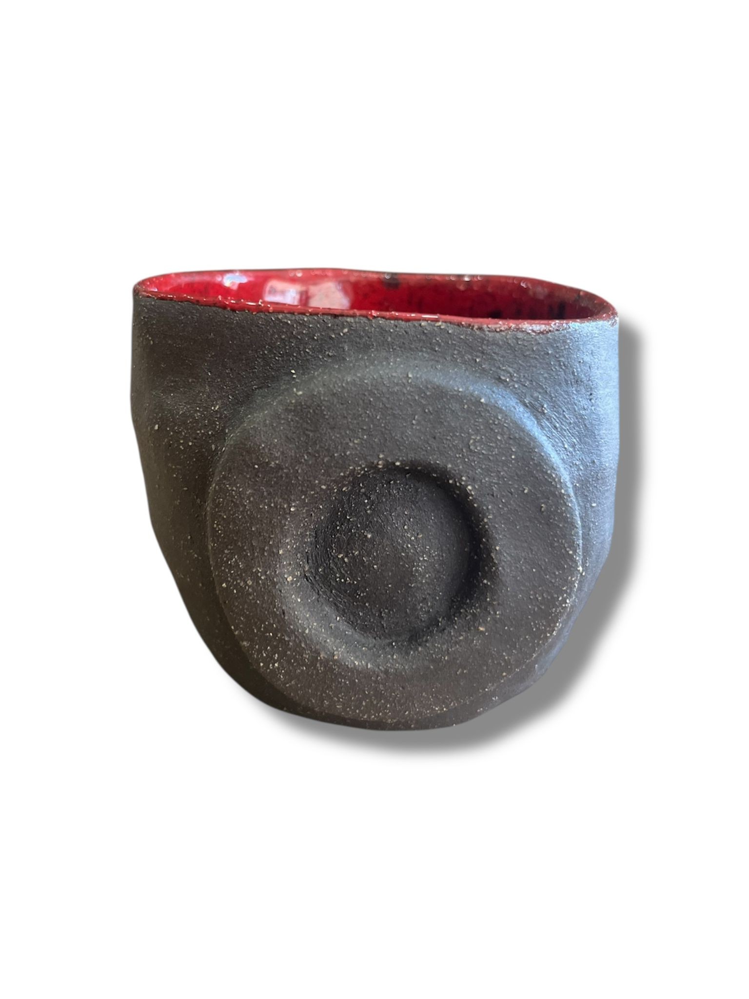 RED EYE STONEWARE MUG