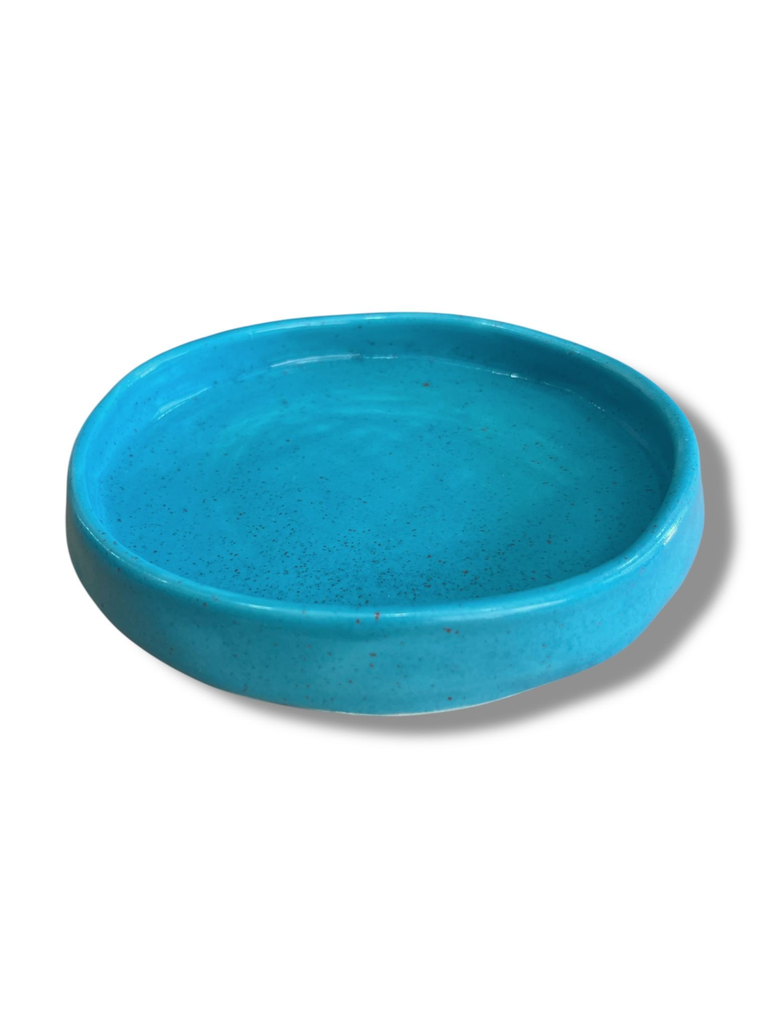 TURKUAZ SERAMİK SUNUM TABAĞI 16CM