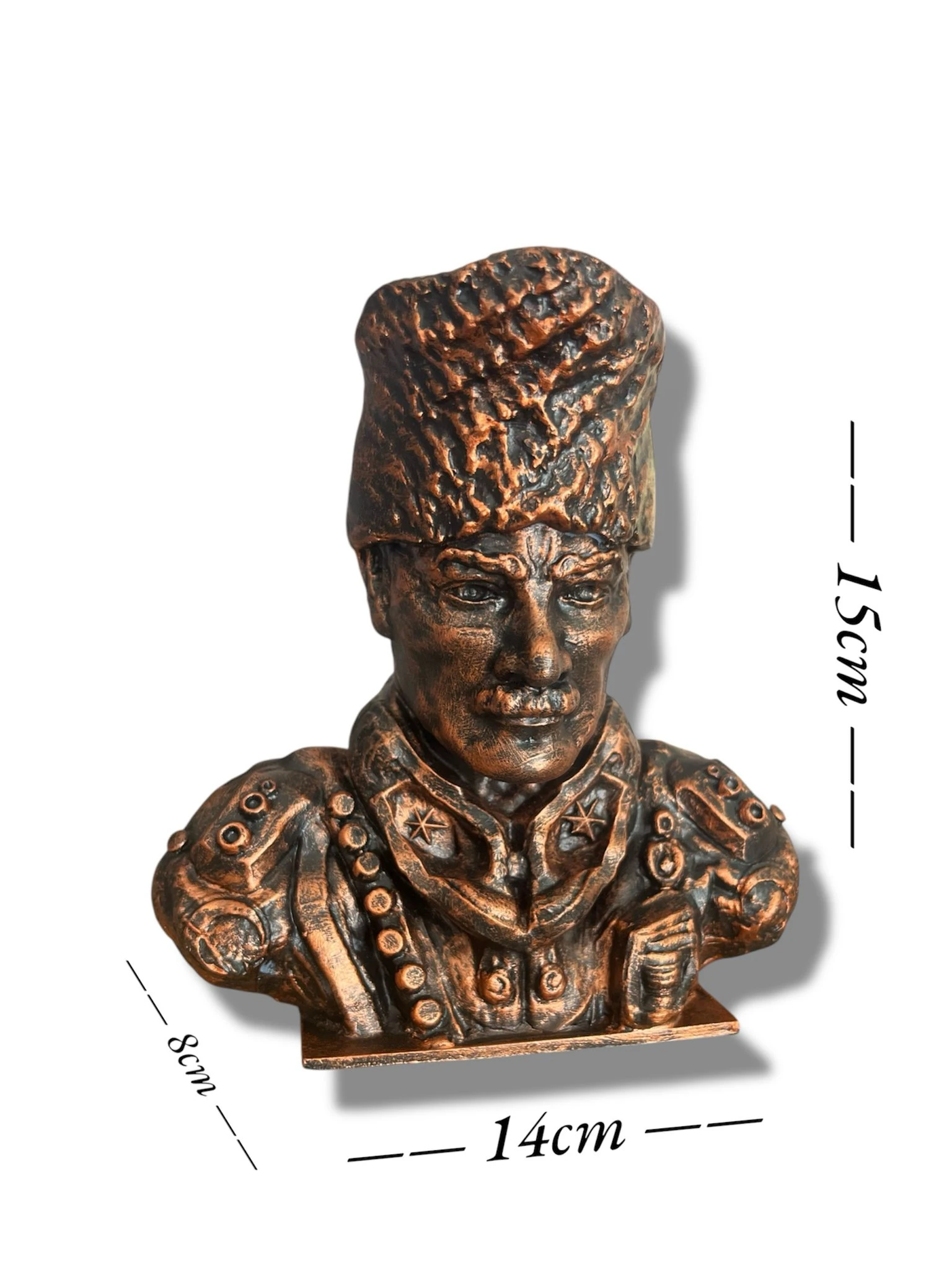 3D ATATÜRK BÜSTÜ BAKIR
