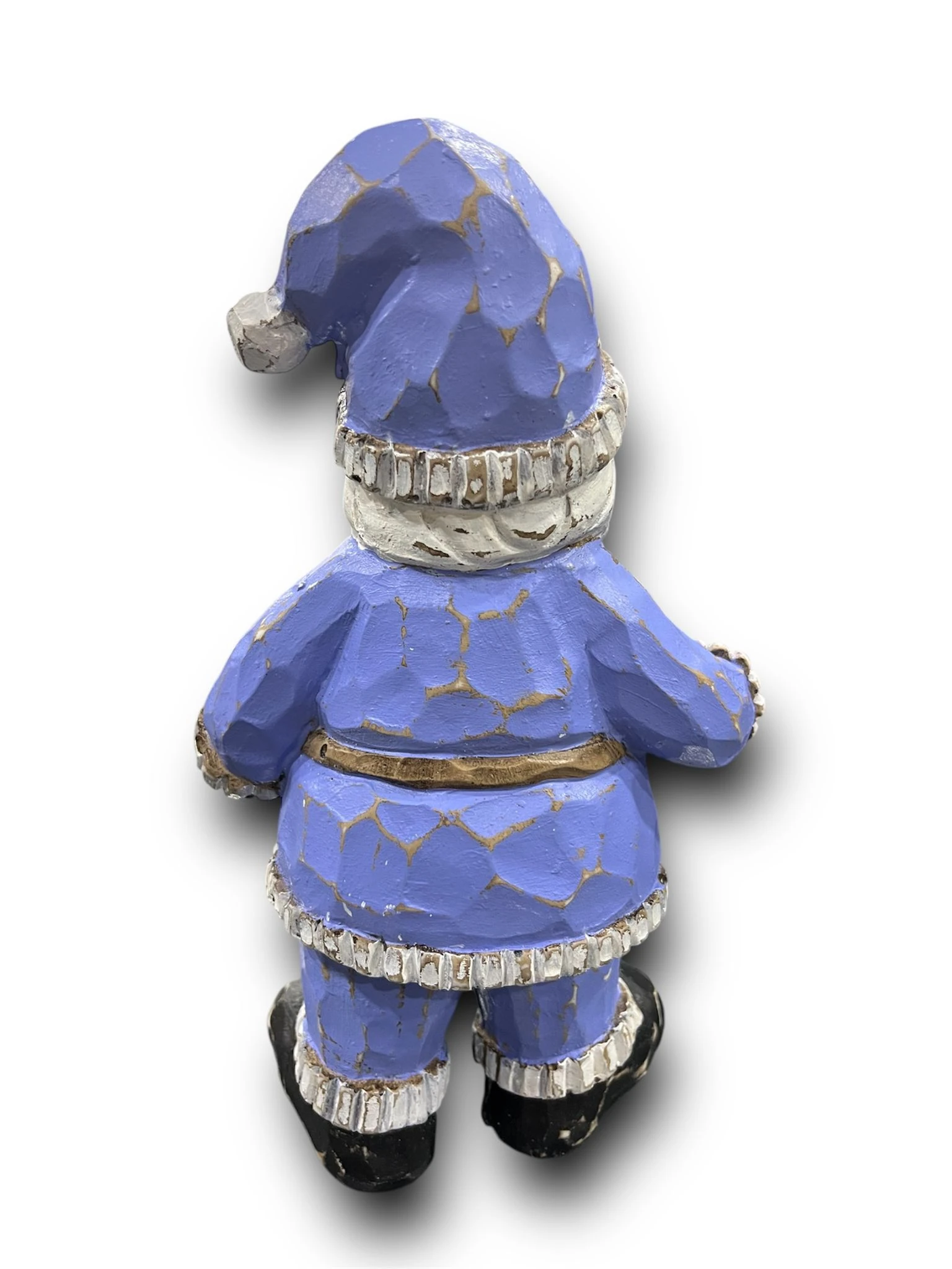 AHŞAP OYMA GÖRÜNÜMLÜ NOEL BABA