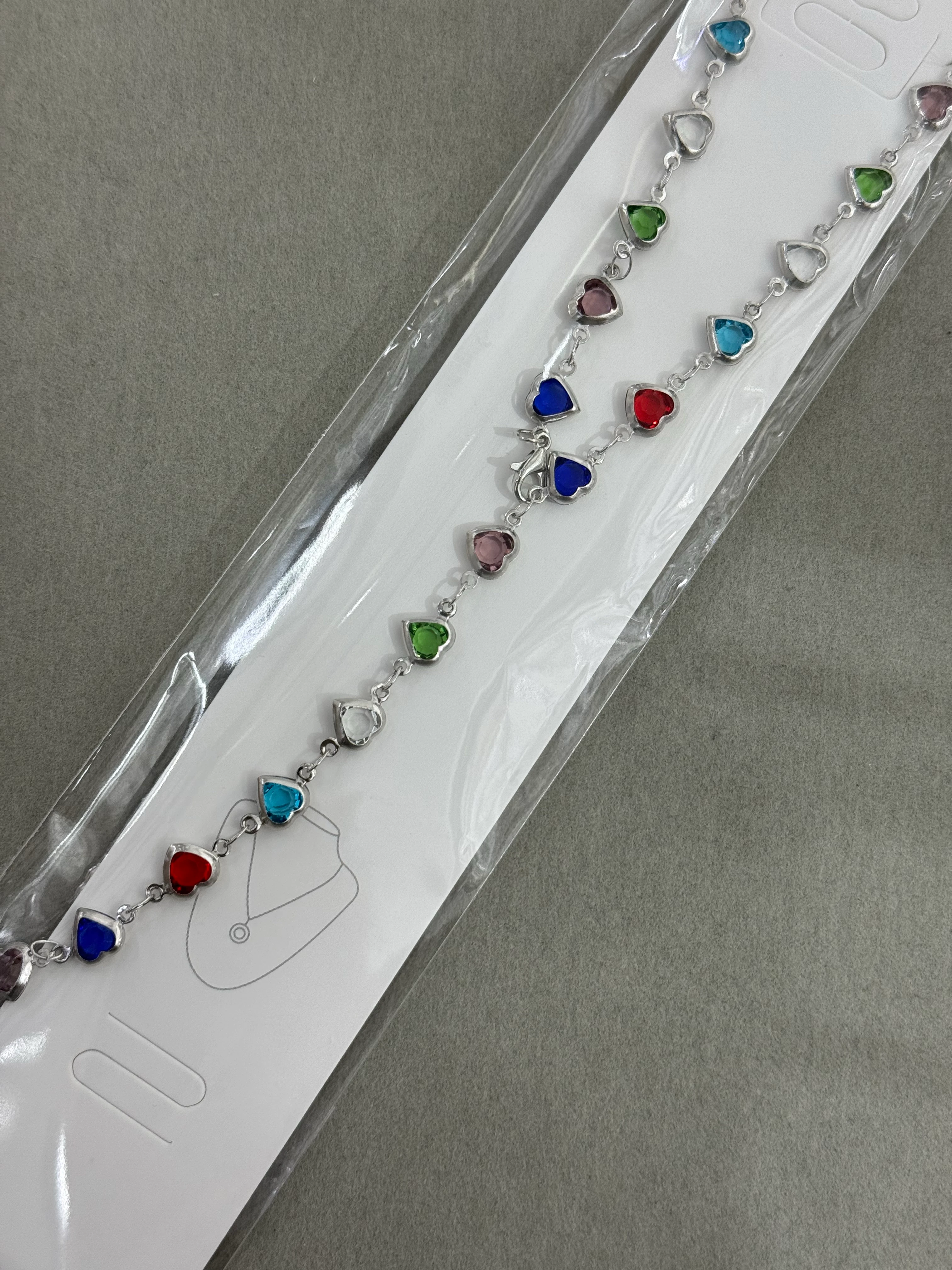 Altın Kaplama Renkli Kalp Y Kolye