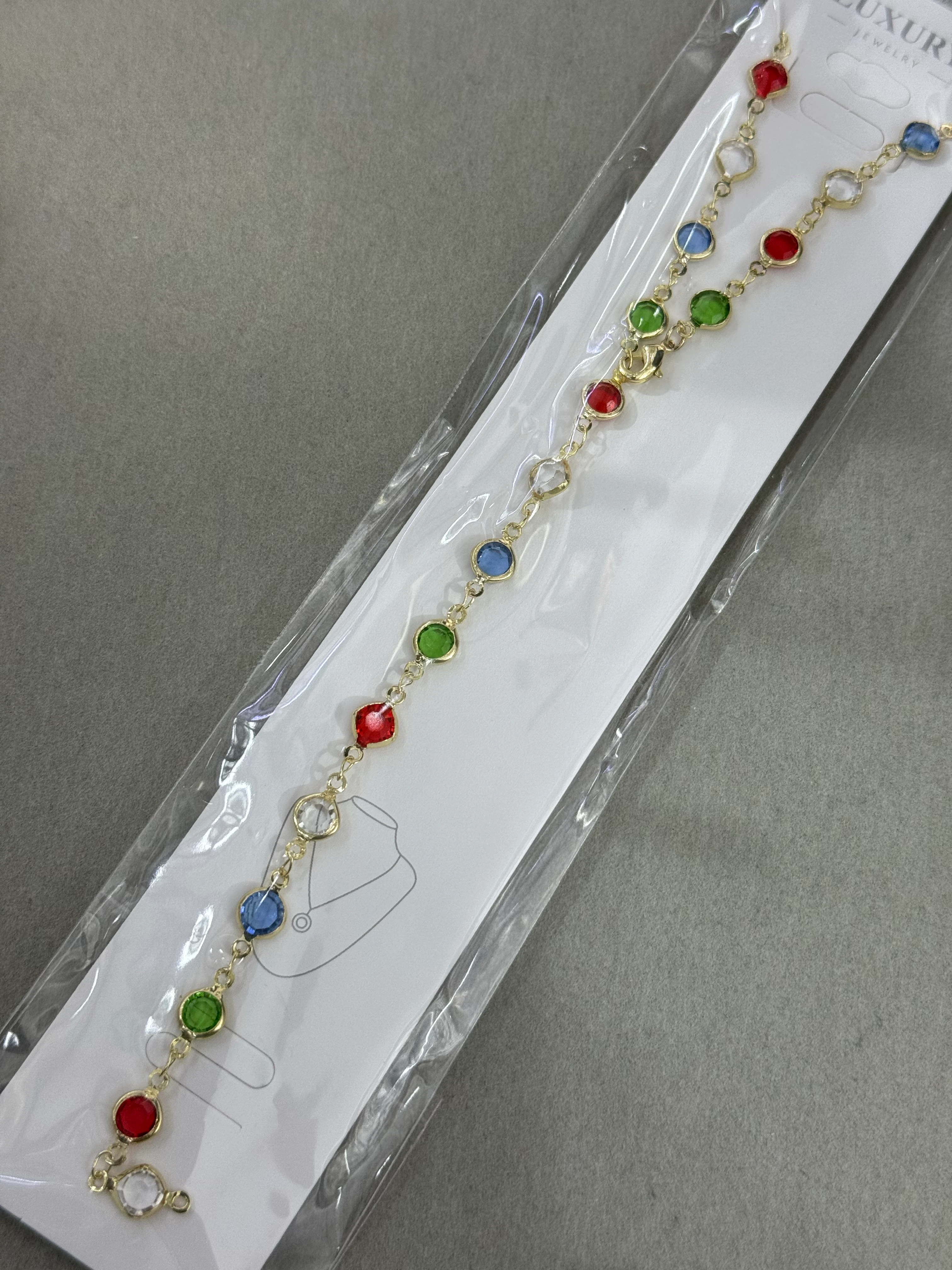 Altın Kaplama Renkli Oval Y Kolye