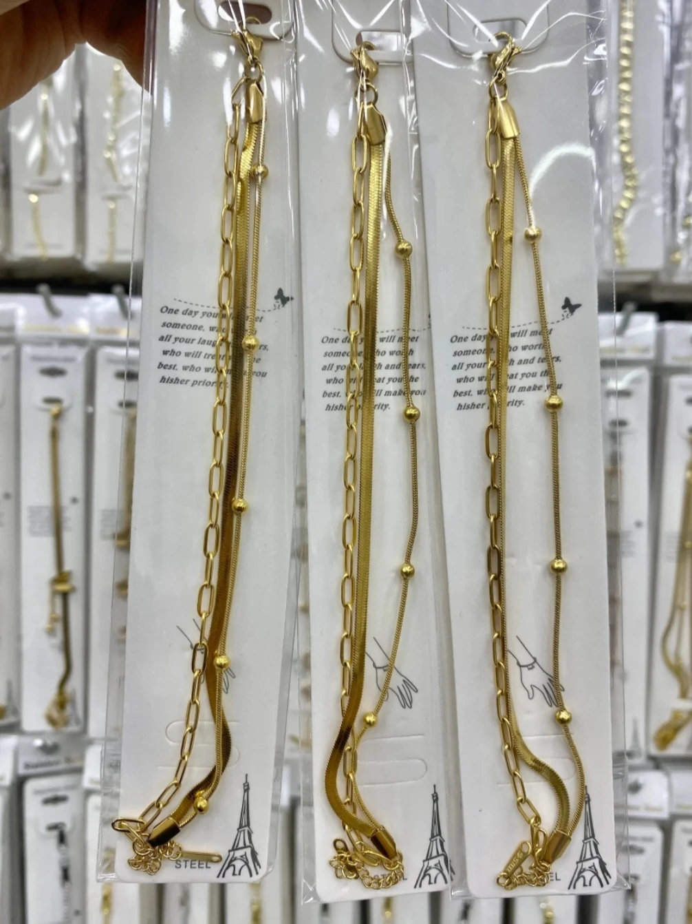 Çelik 3 Sıra Bileklik