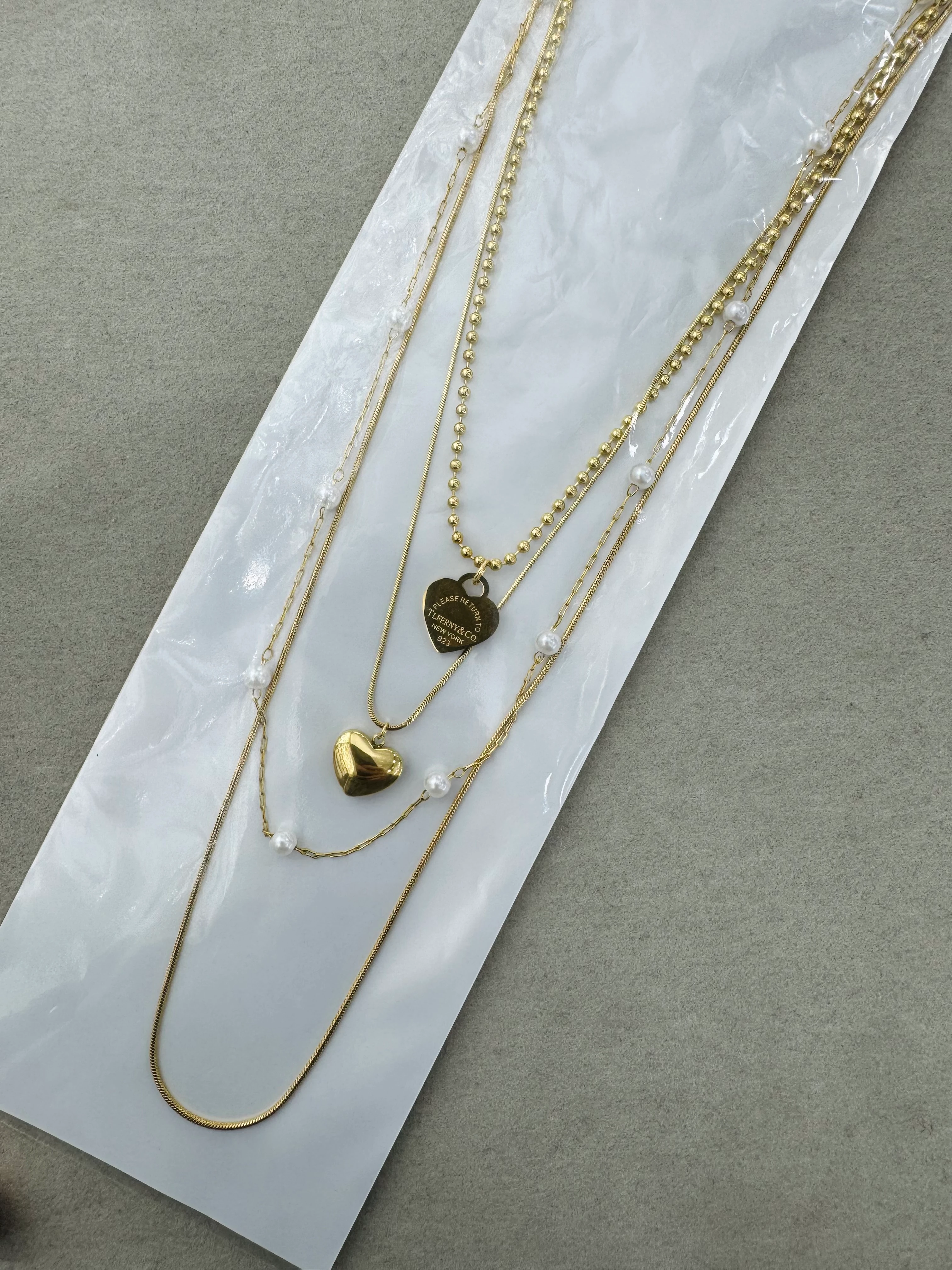 Çelik 4lü Kolye Seti