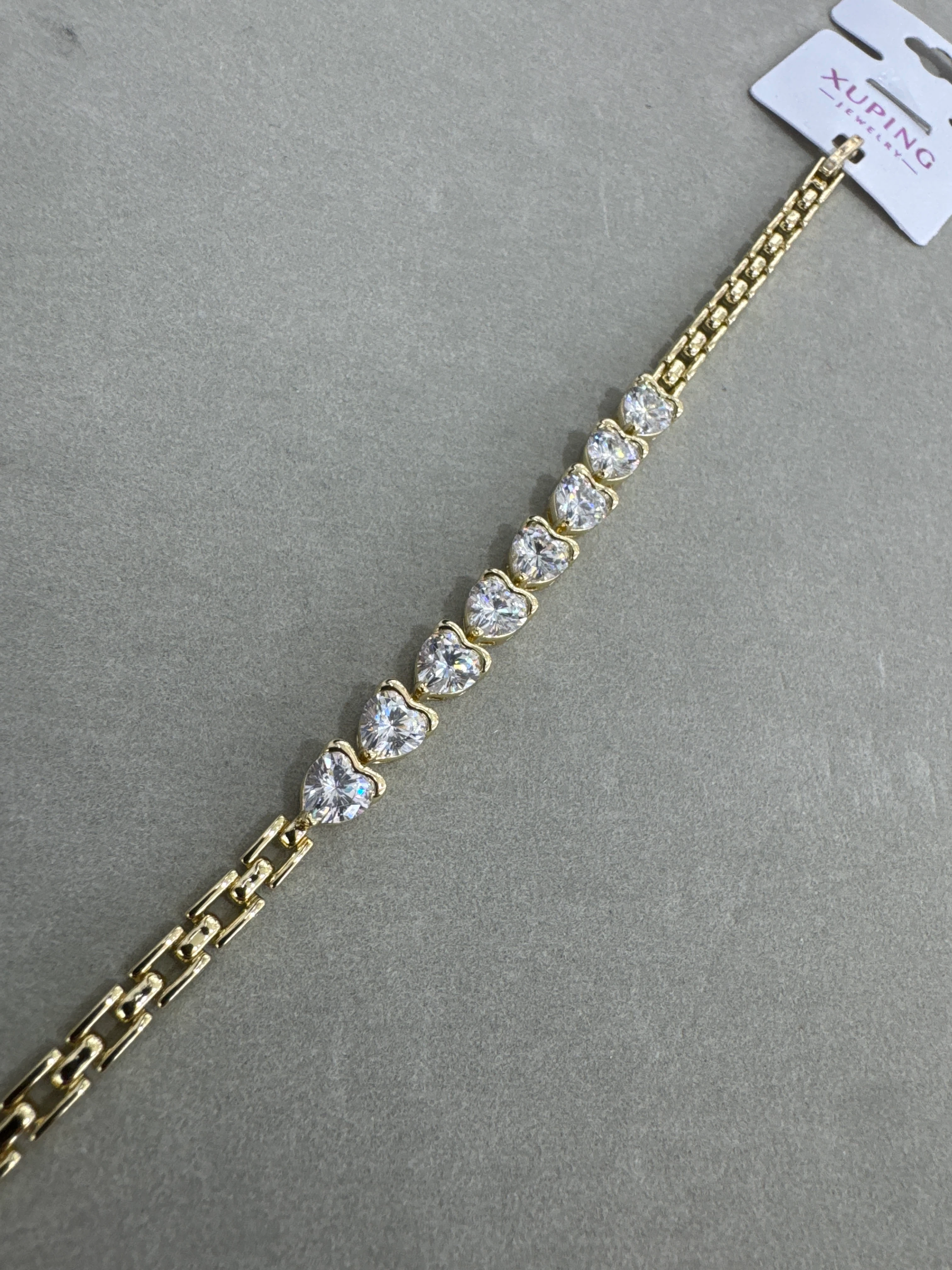 Xuping 14K Taşlı Kalp Bileklik