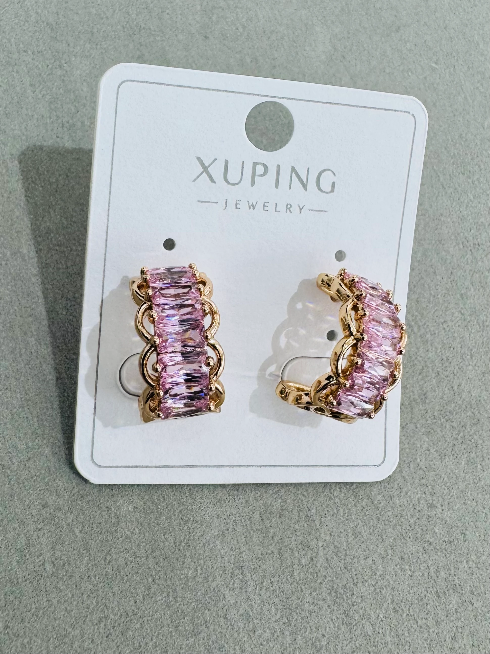 Xuping 14K Renkli Taşlı Küpe