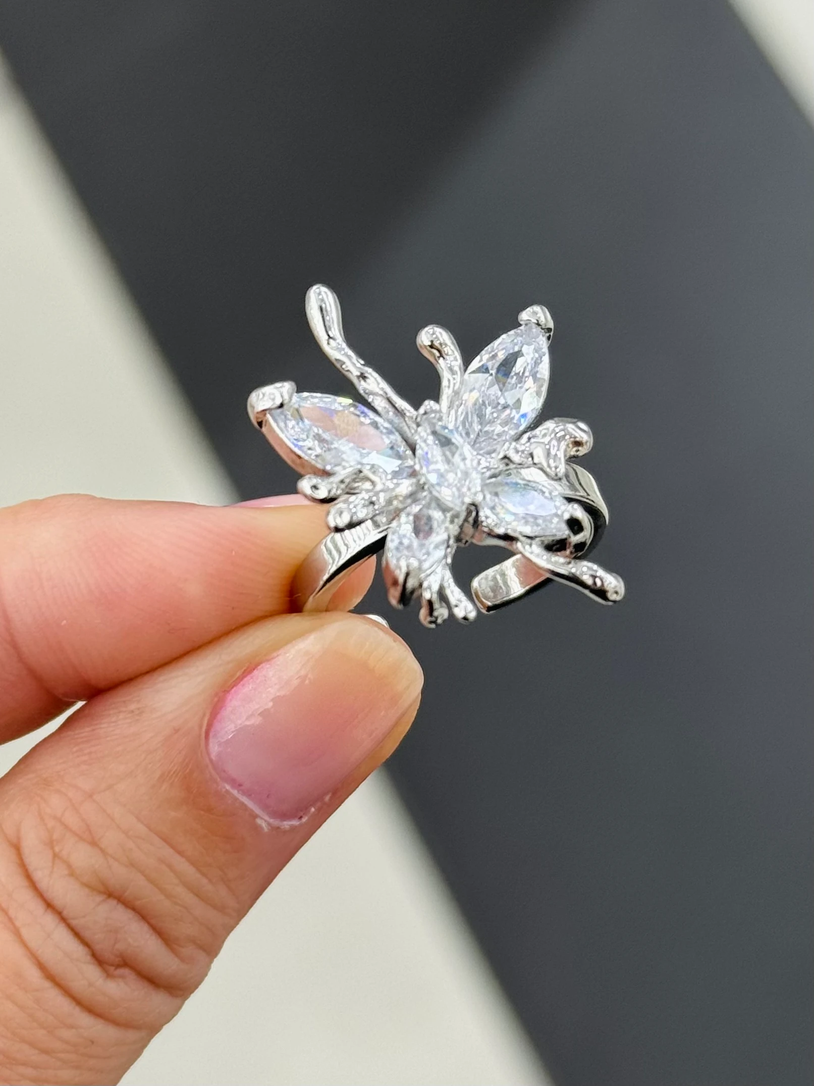 Çelik Ayarlanabilir Kelebek Yüzük