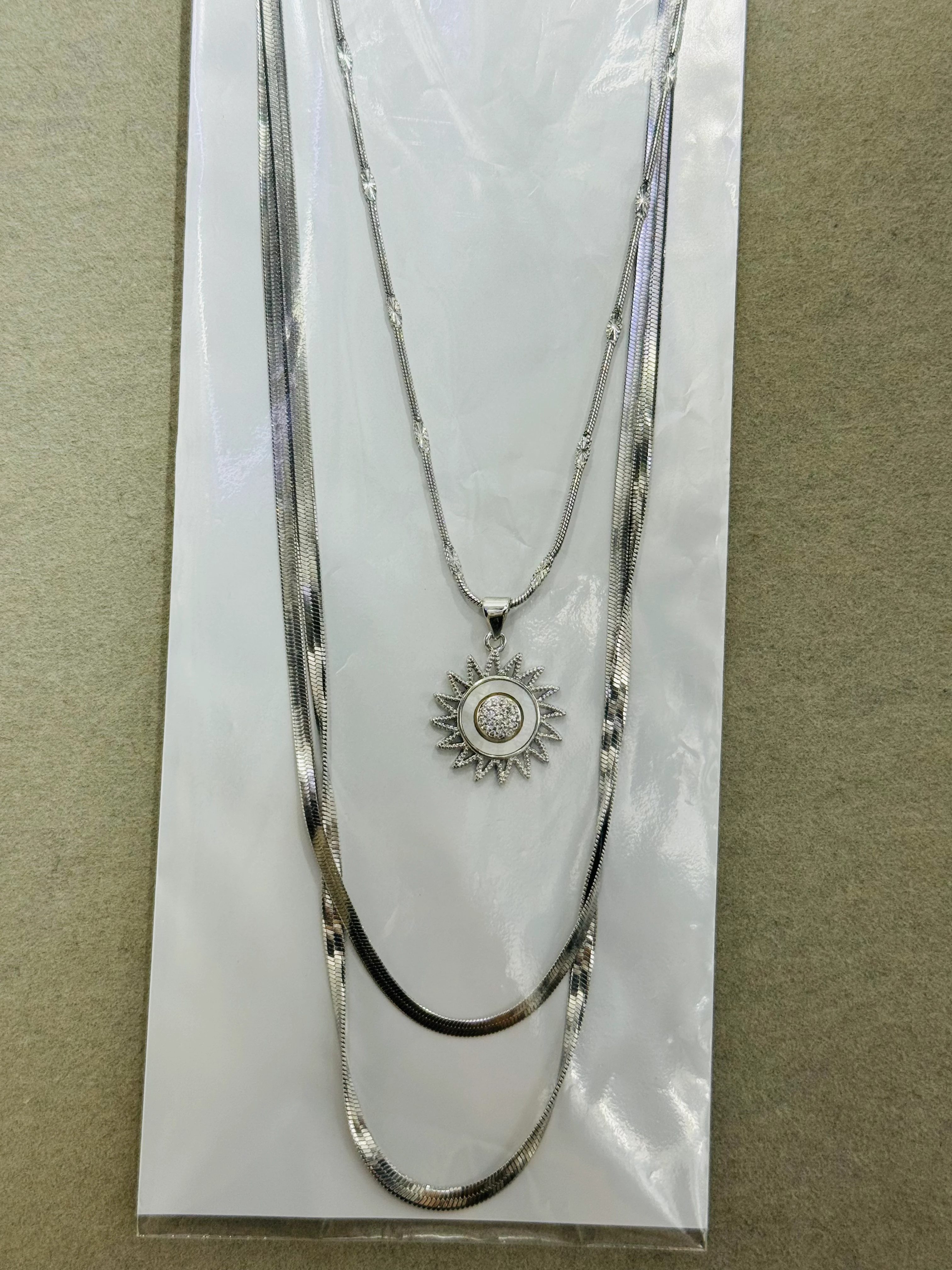 Çelik 3lü Kolye Seti