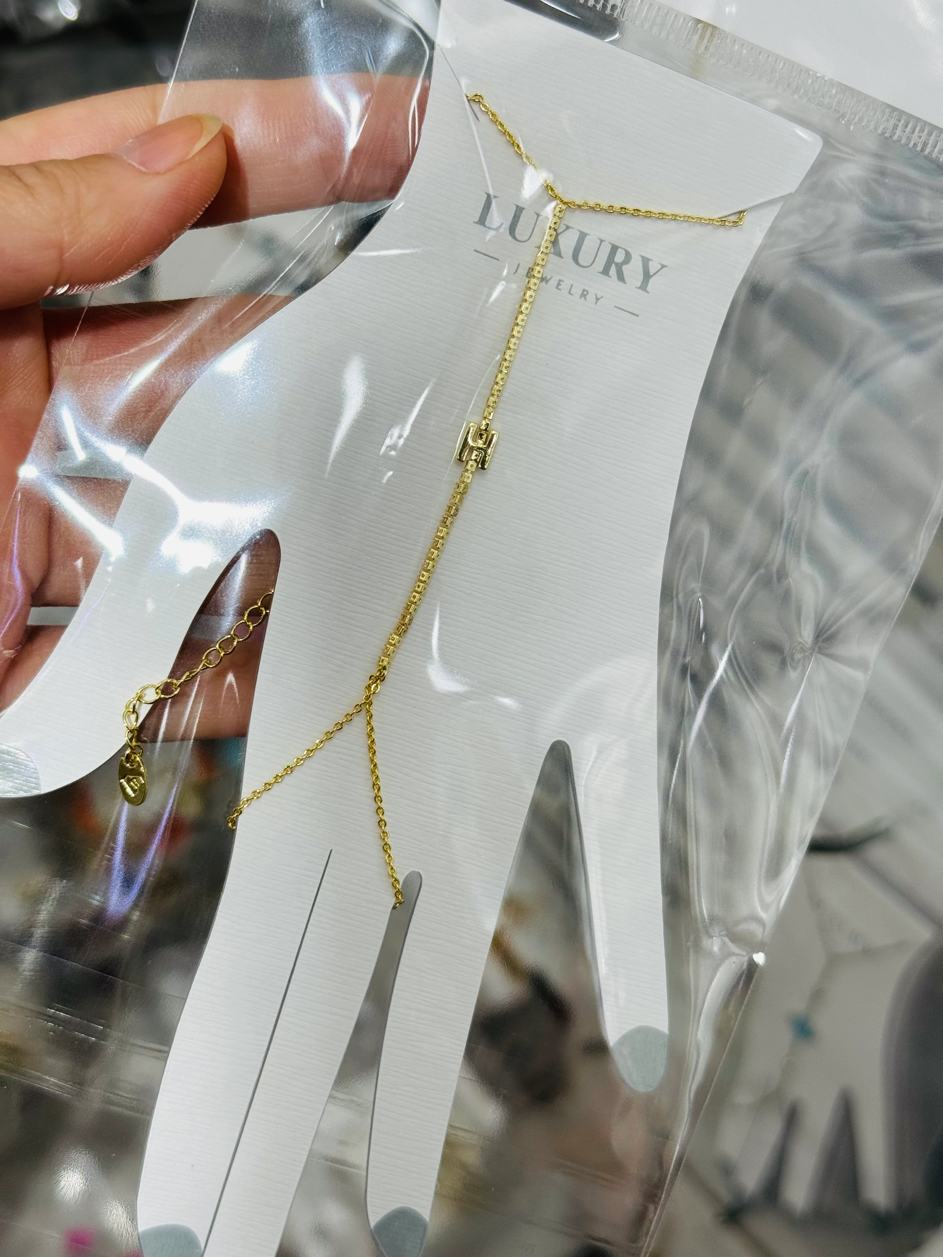 Altın Kaplama H Harfi Su Yolu Şahmeran