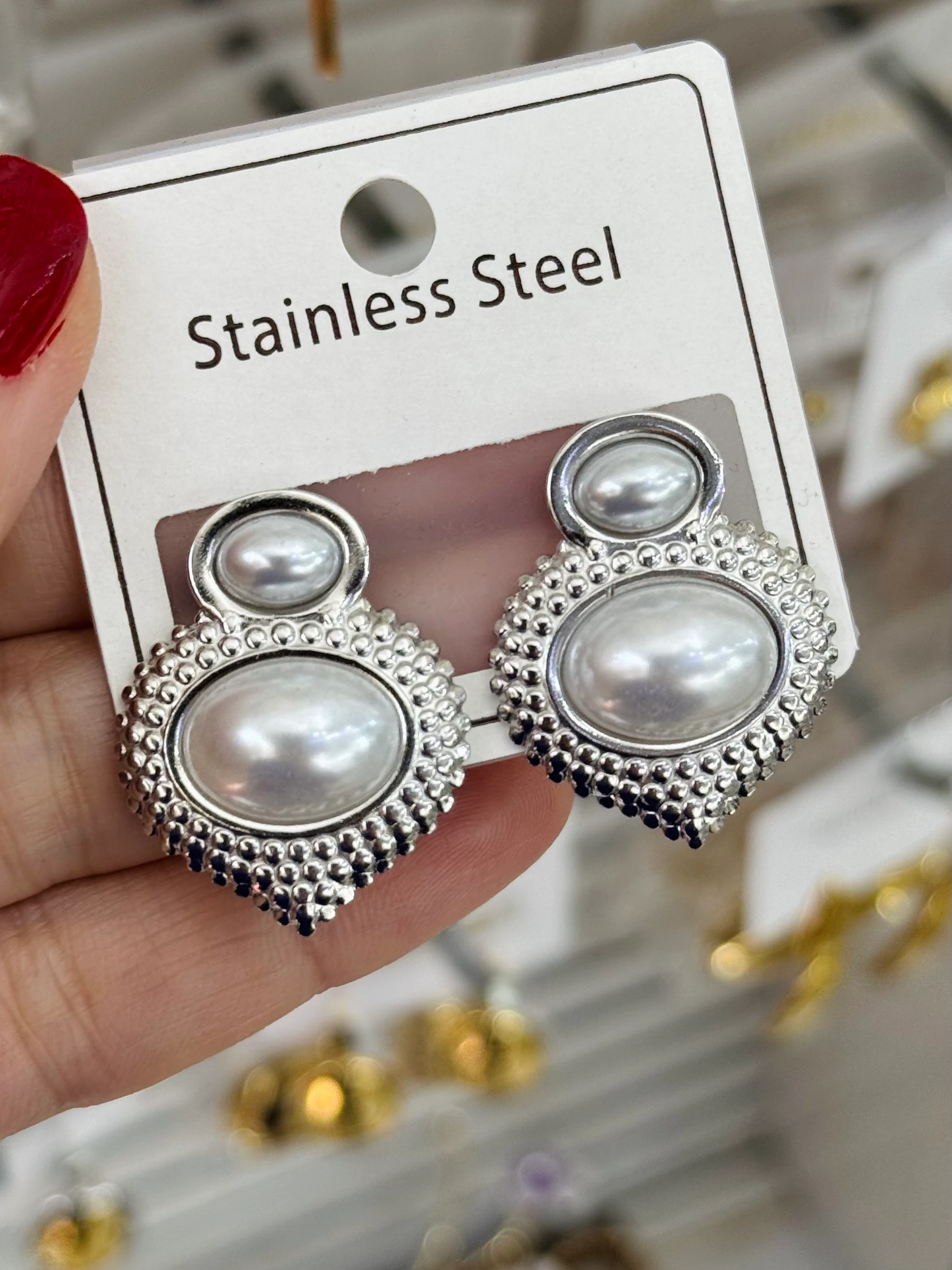 Çelik İnci Detay Küpe