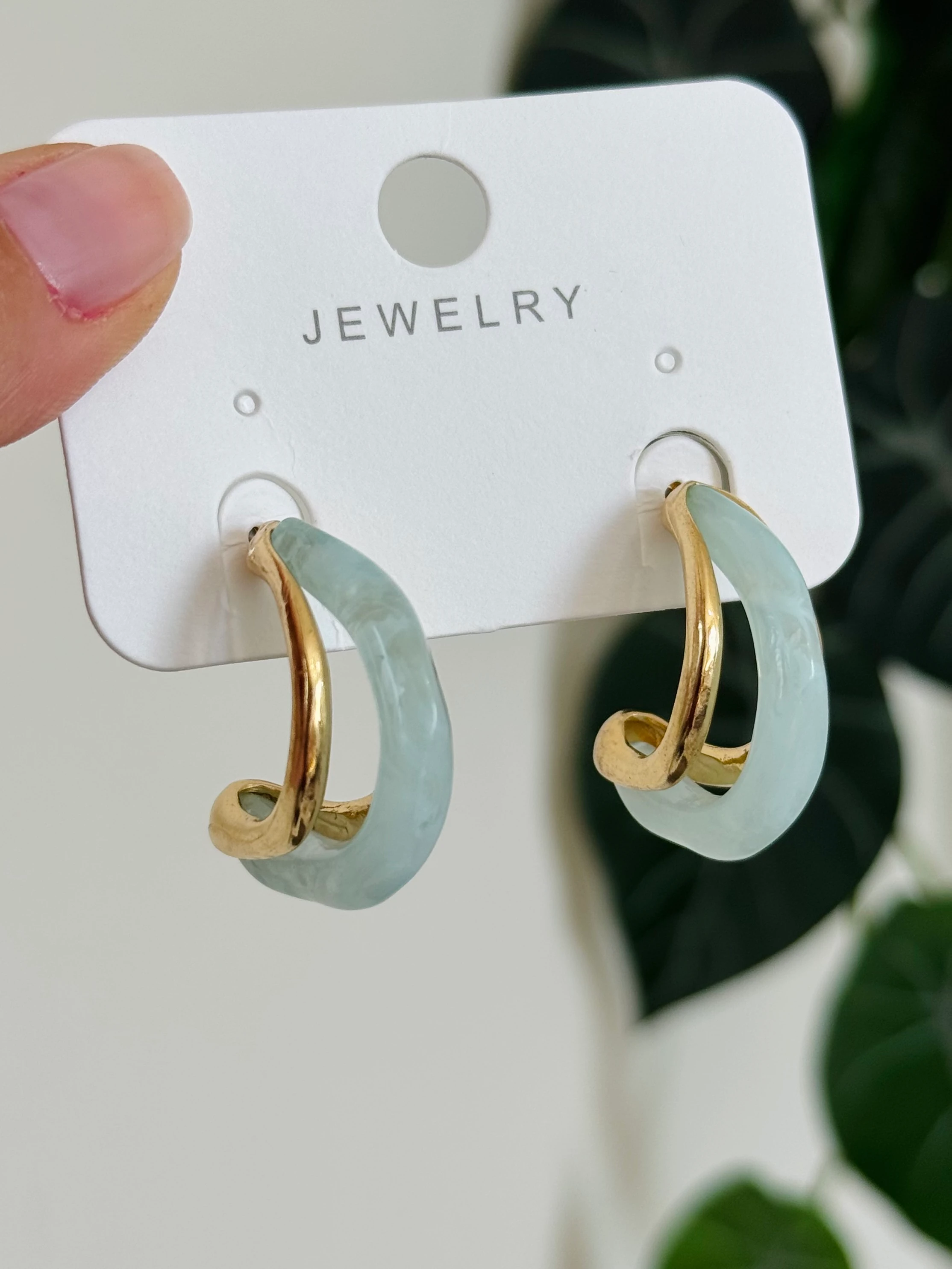 Özel seri su yeşili küpe