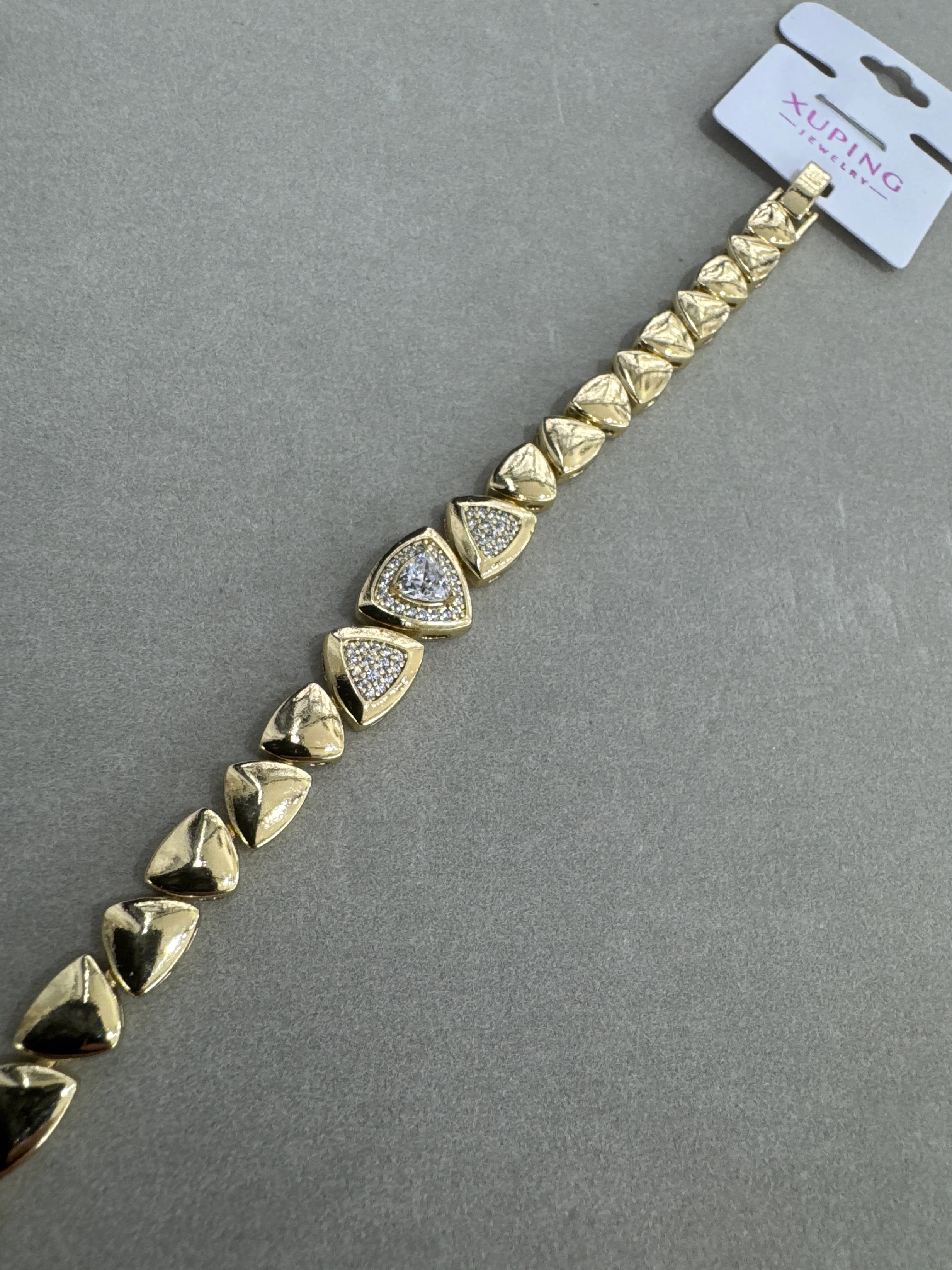 Xuping 14K Üçgen Bileklik