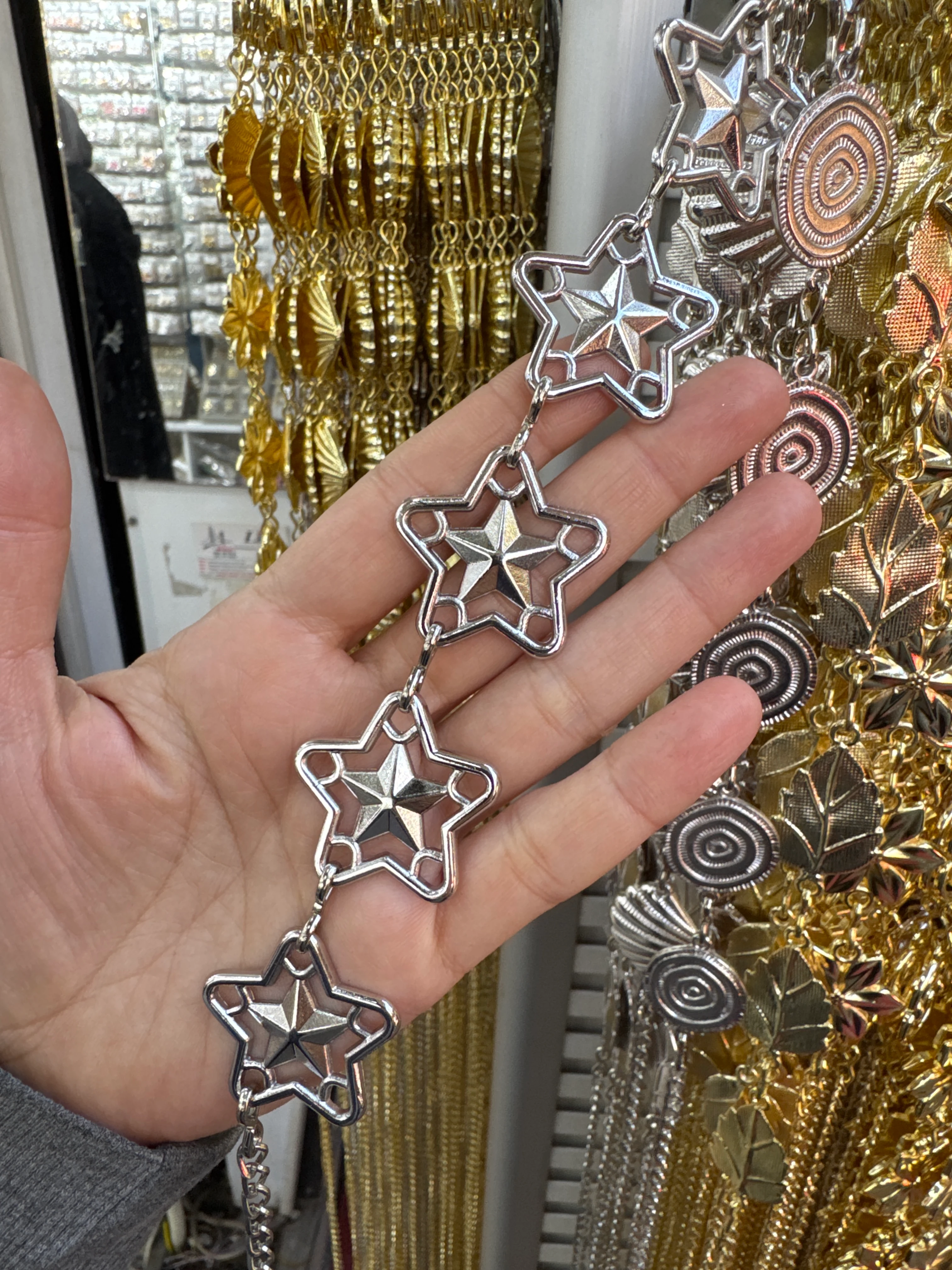 Yıldız Gümüş Renk Kemer