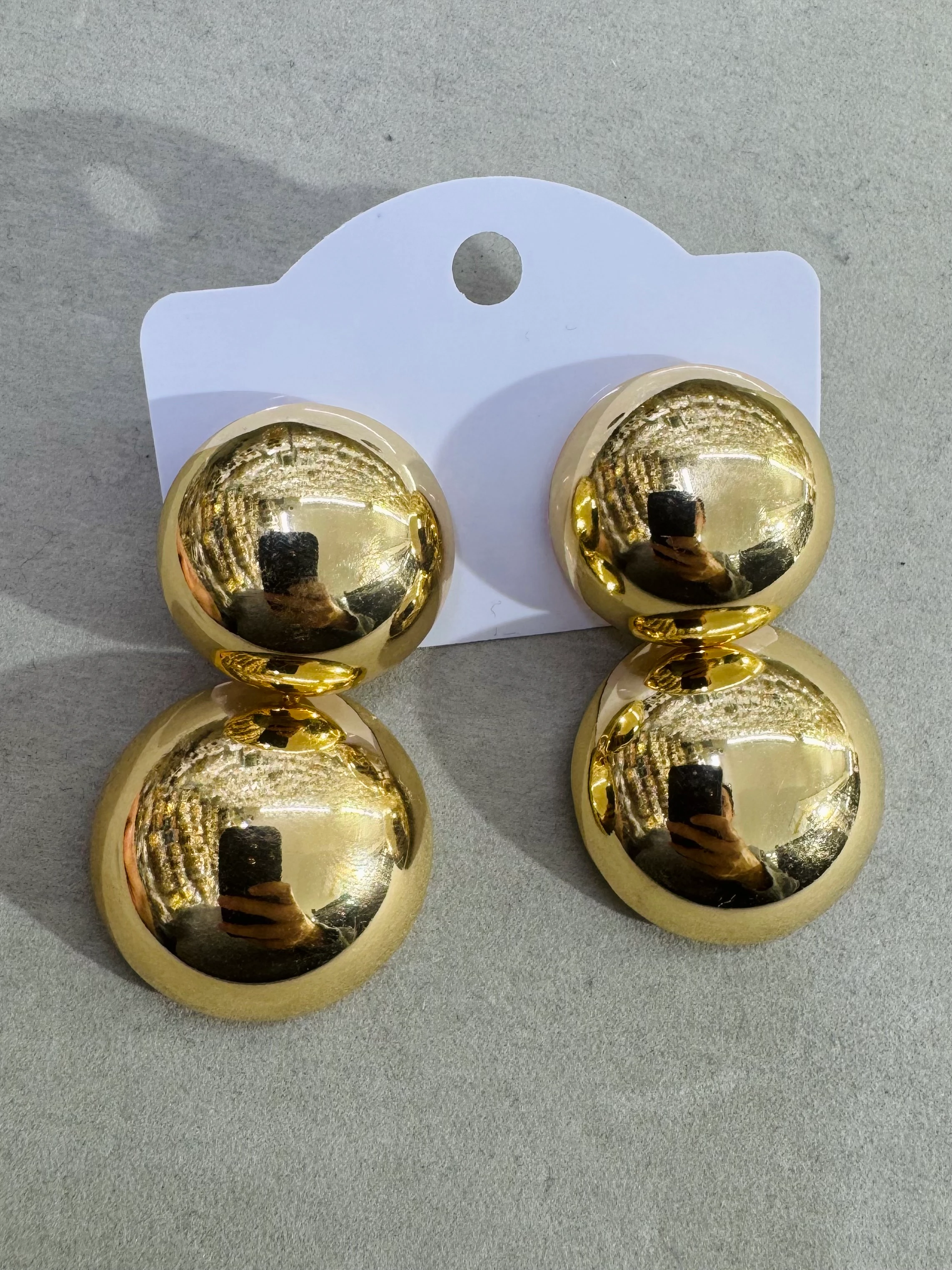 ZR Model Çift Topcuk Küpe