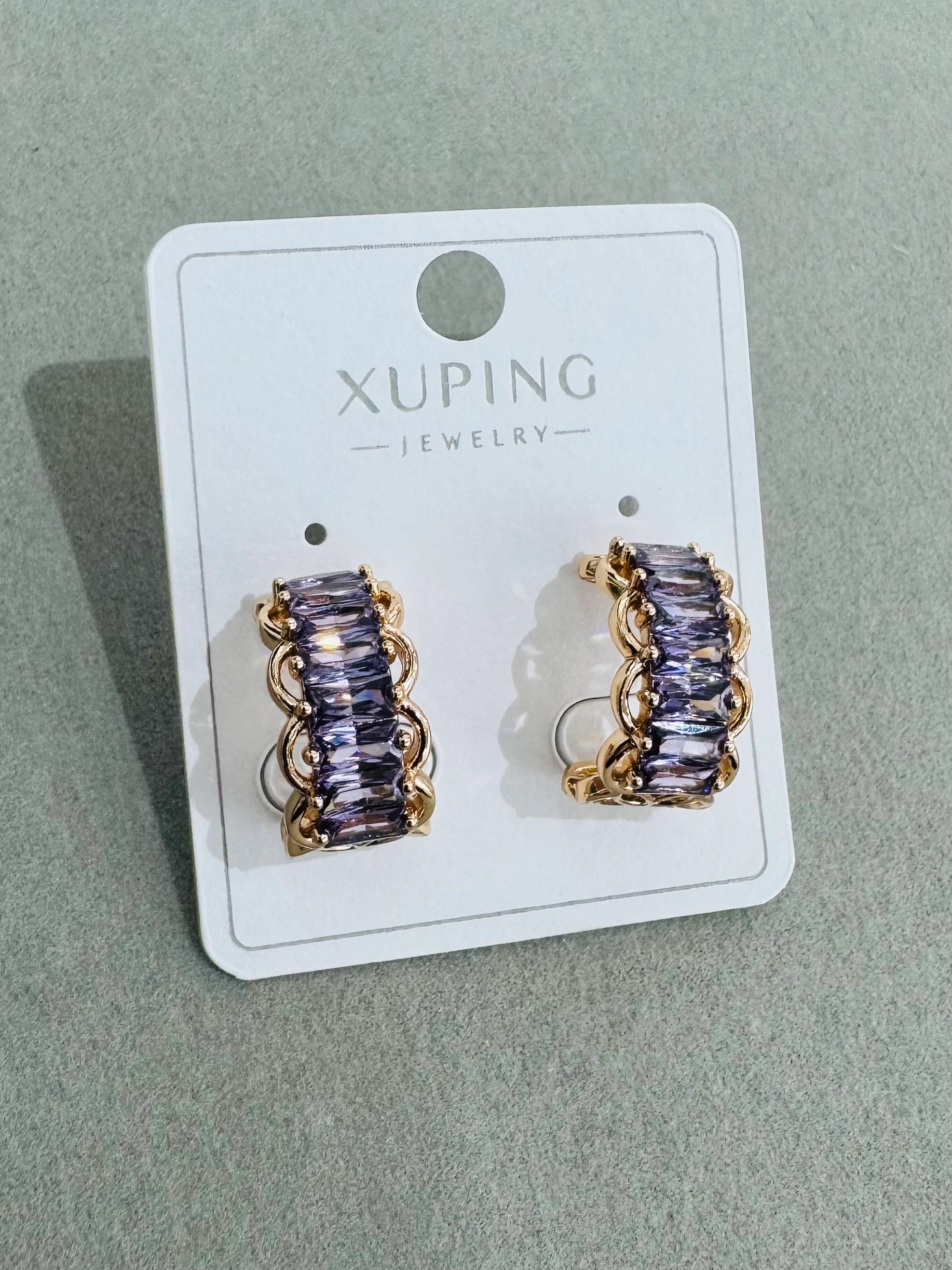 Xuping 14K Renkli Taşlı Küpe