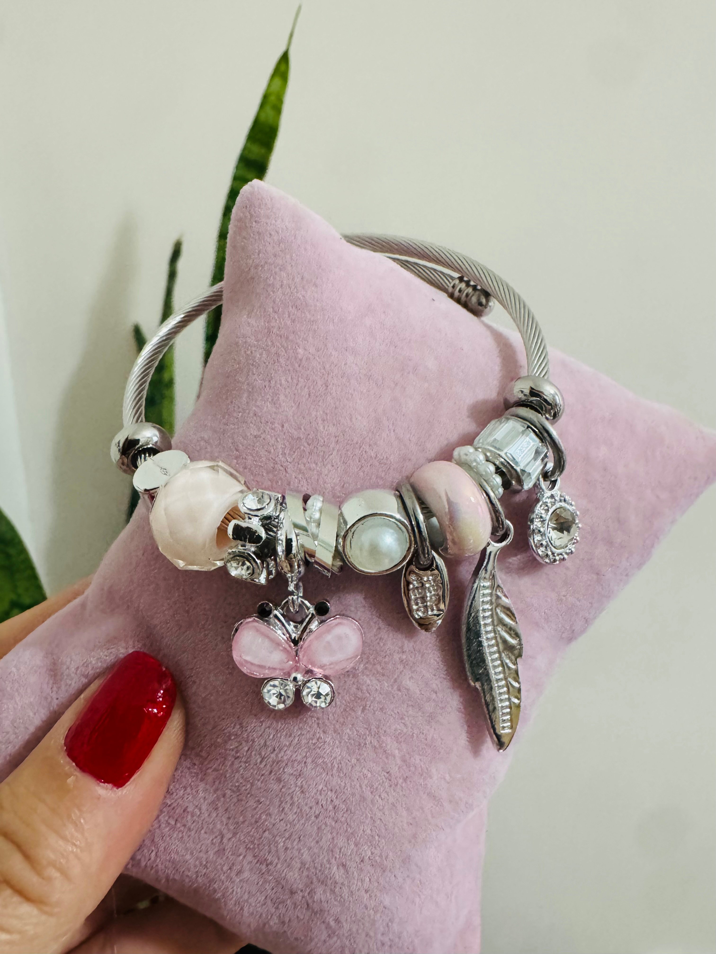 Çelik charm bileklik